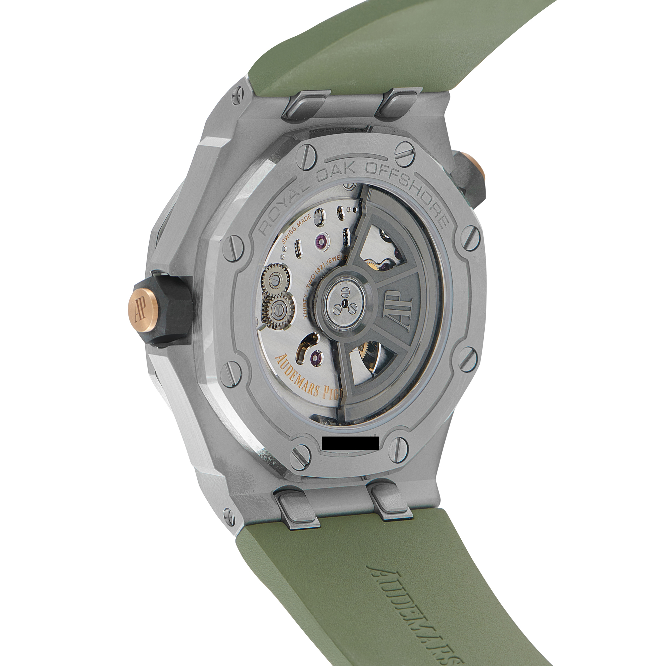 Audemars Piguet Royal Oak Offshore Diver Khaki Green Dial Steel Watch 15720ST.OO.A052CA.01