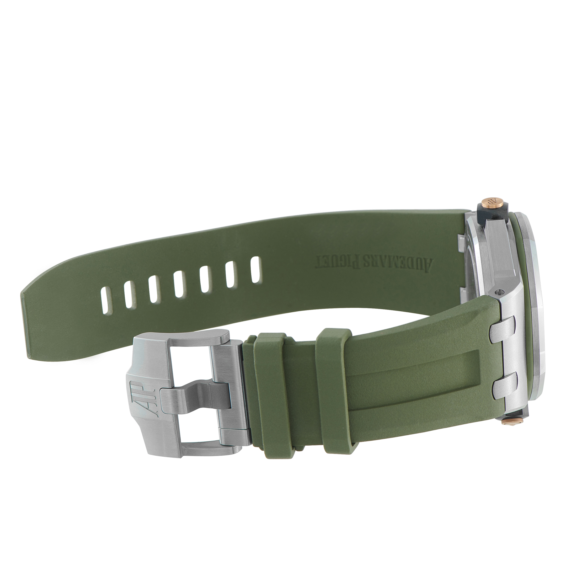 Audemars Piguet Royal Oak Offshore Diver Khaki Green Dial Steel Watch 15720ST.OO.A052CA.01