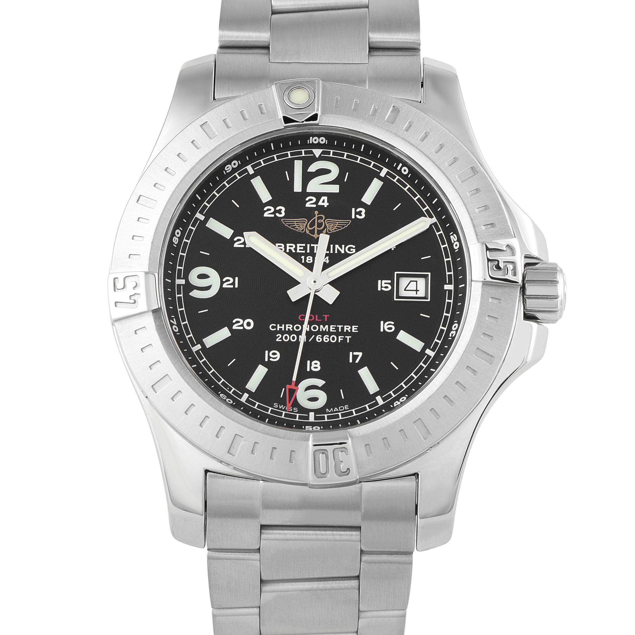 Breitling Colt Blue Dial Steel Quartz Watch A74388