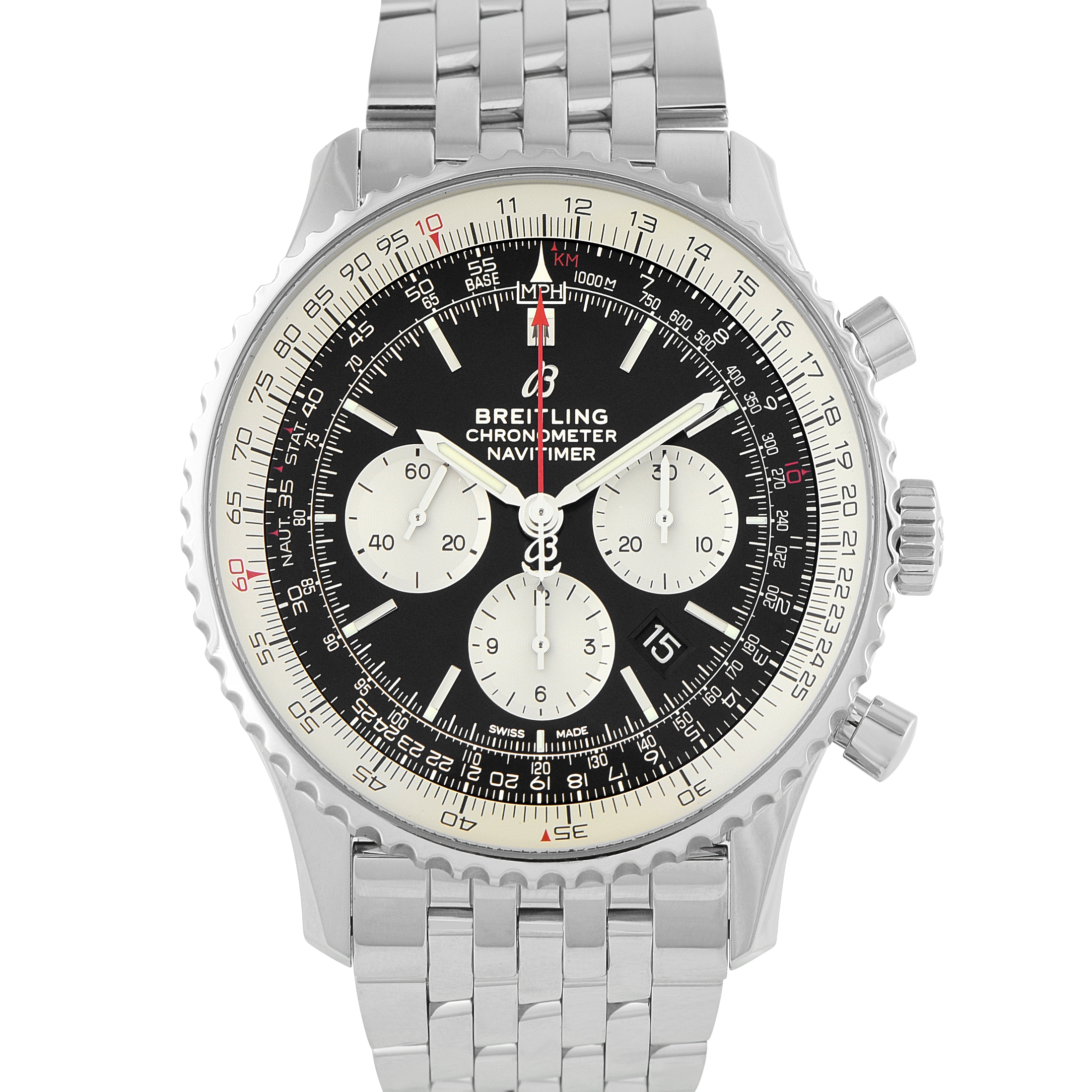 Breitling Navitimer B01 Chronograph Steel Watch AB0127211B1A1