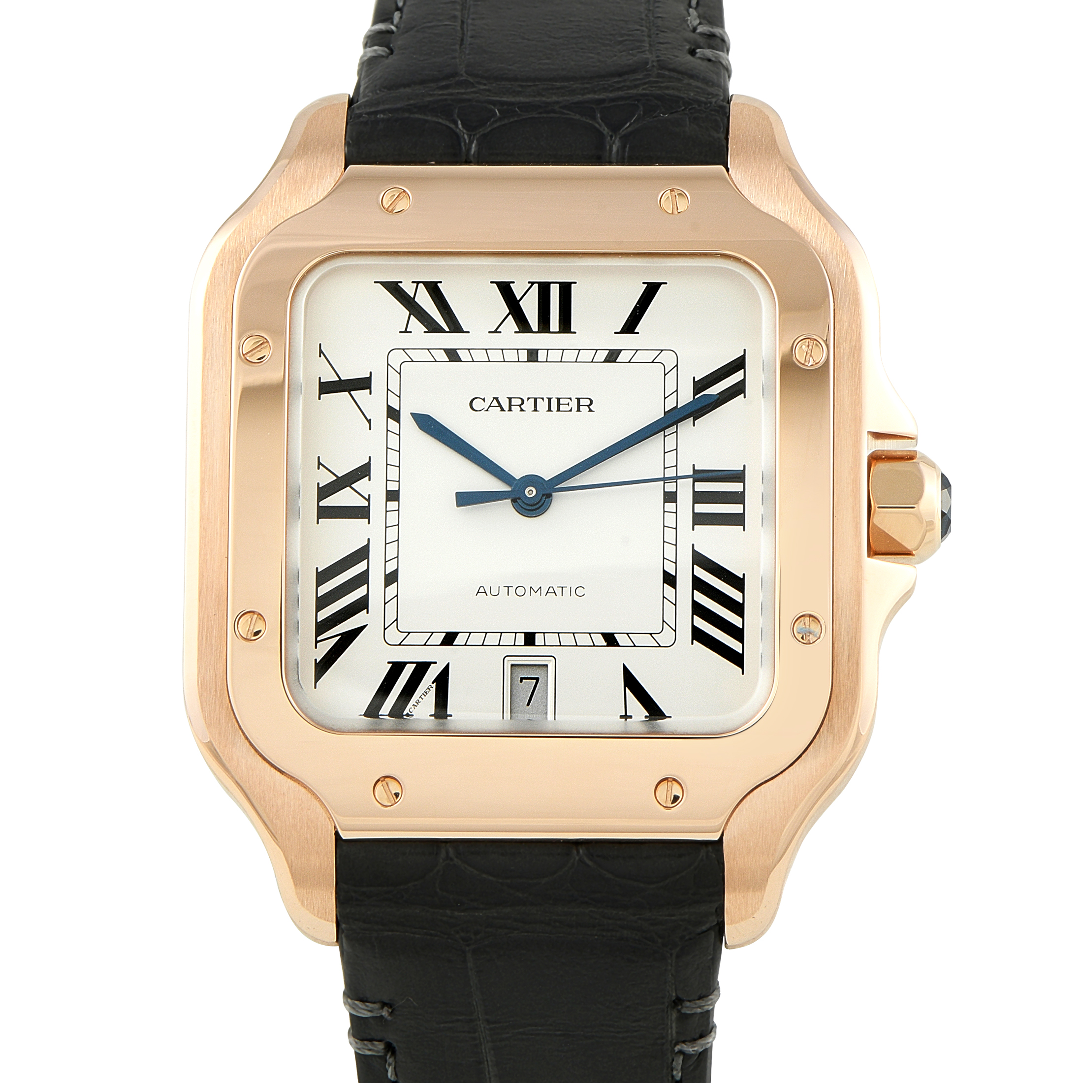 Cartier Santos Large Model Rose Gold Watch WGSA0019