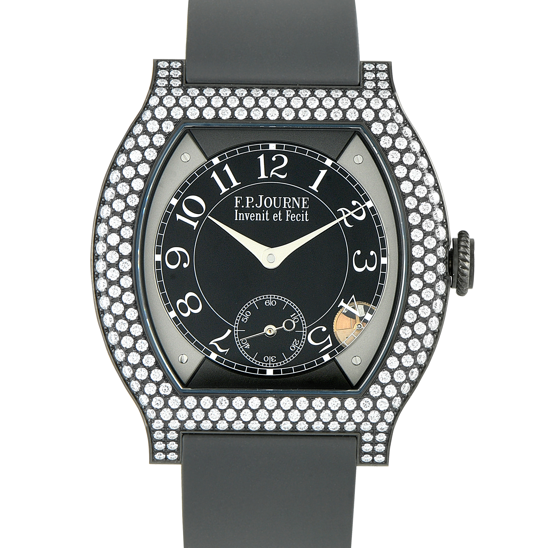 F.P. Journe Elegante Diamond Bezel Titanium Watch B-329-BLT