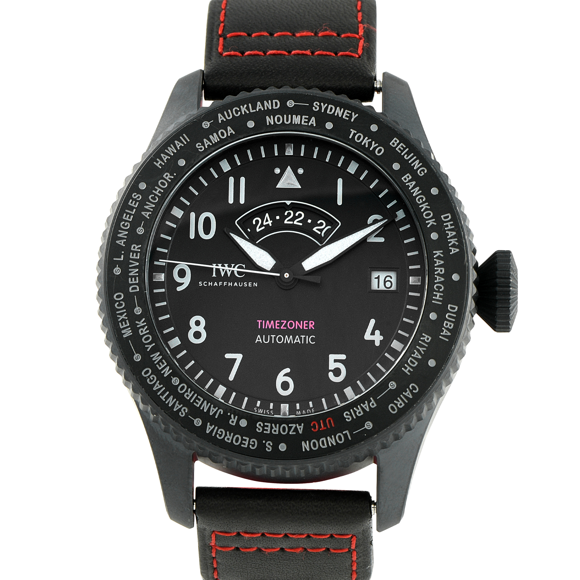 IWC Pilot's Timezoner Top Gun Ceratanium Watch IW395505