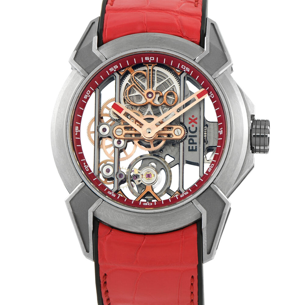 Jacob & Co. Epic X Titanium Red Watch EX110.20.AA.AE.A - 44 mm