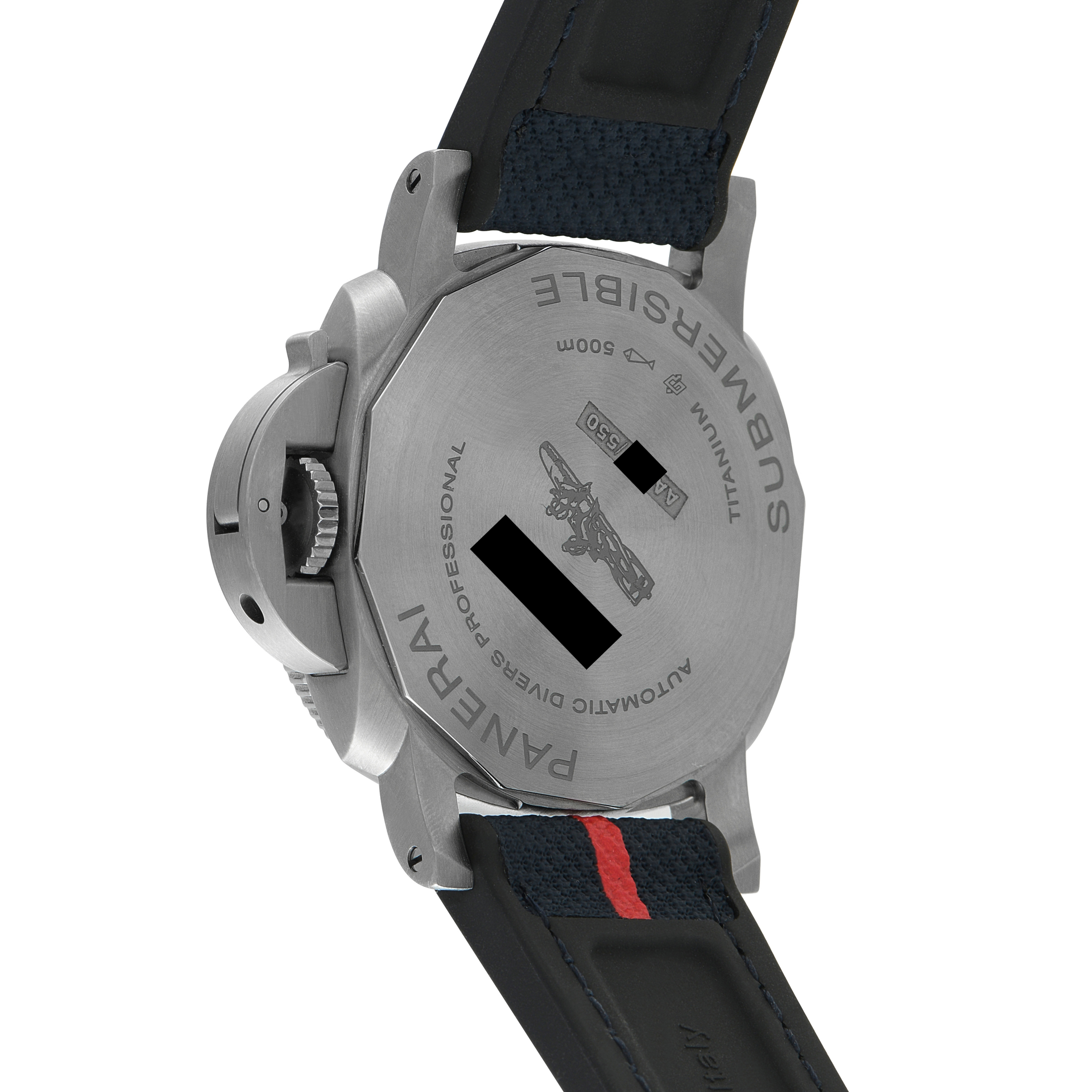 Officine Panerai Submersible GMT Luna Rosso Titanio Watch PAM01507