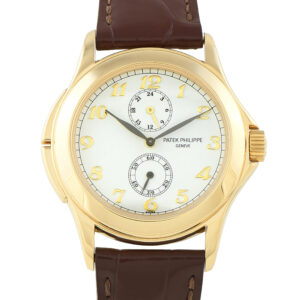 Patek Philippe Calatrava Travel Time Yellow Gold Watch 5134j