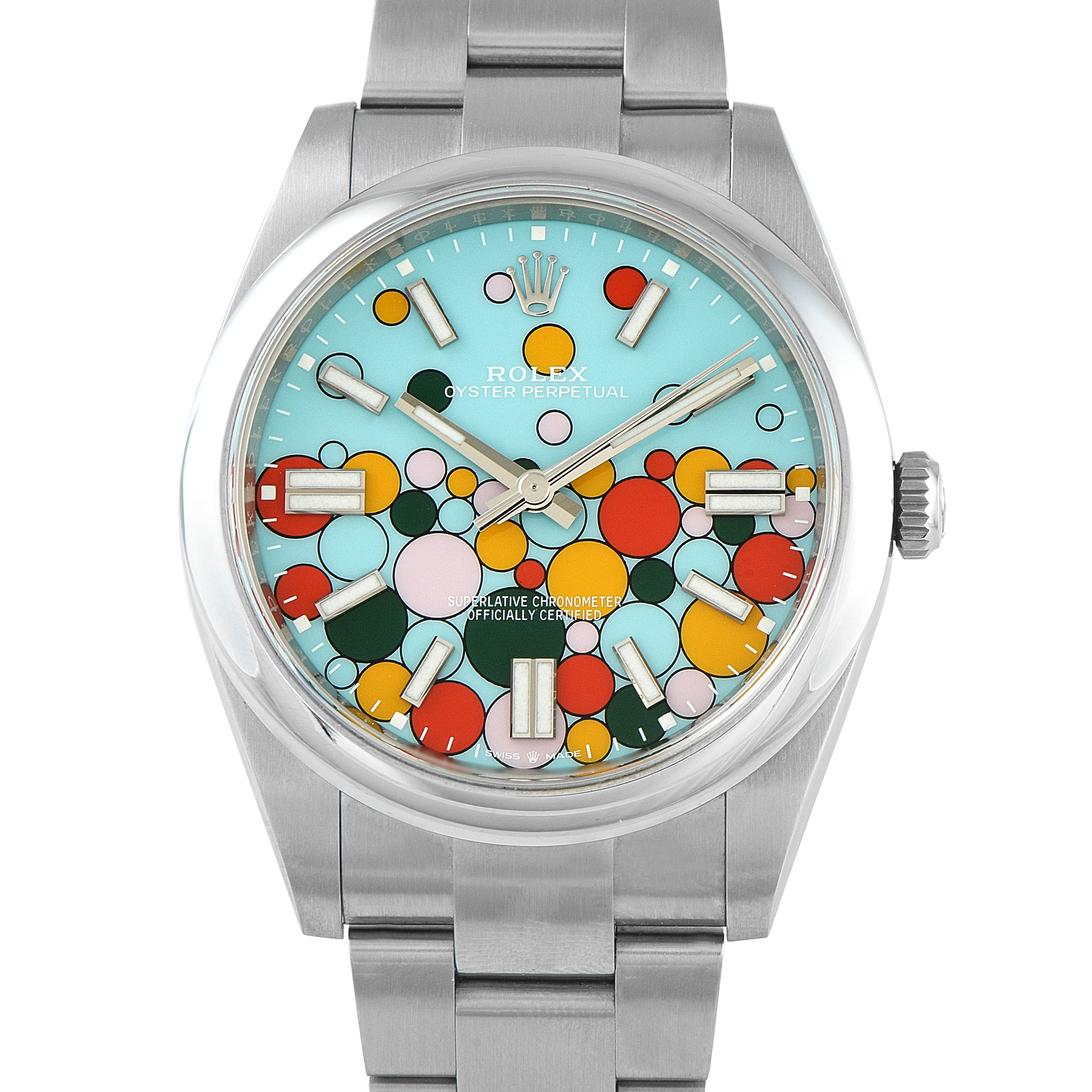 Rolex Oyster Perpetual 41 Celebration Dial Steel Watch 124300