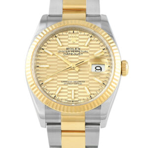 Rolex Datejust 36 Fluted Dial Two-Tone Oyster Watch 126233