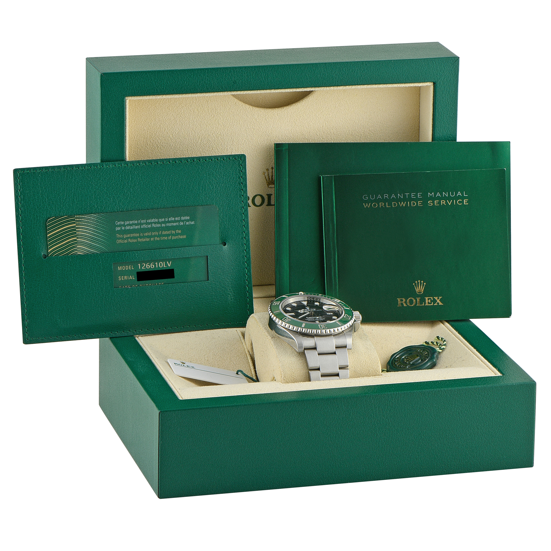 Rolex Submariner Date Starbucks Steel Watch 126610LV