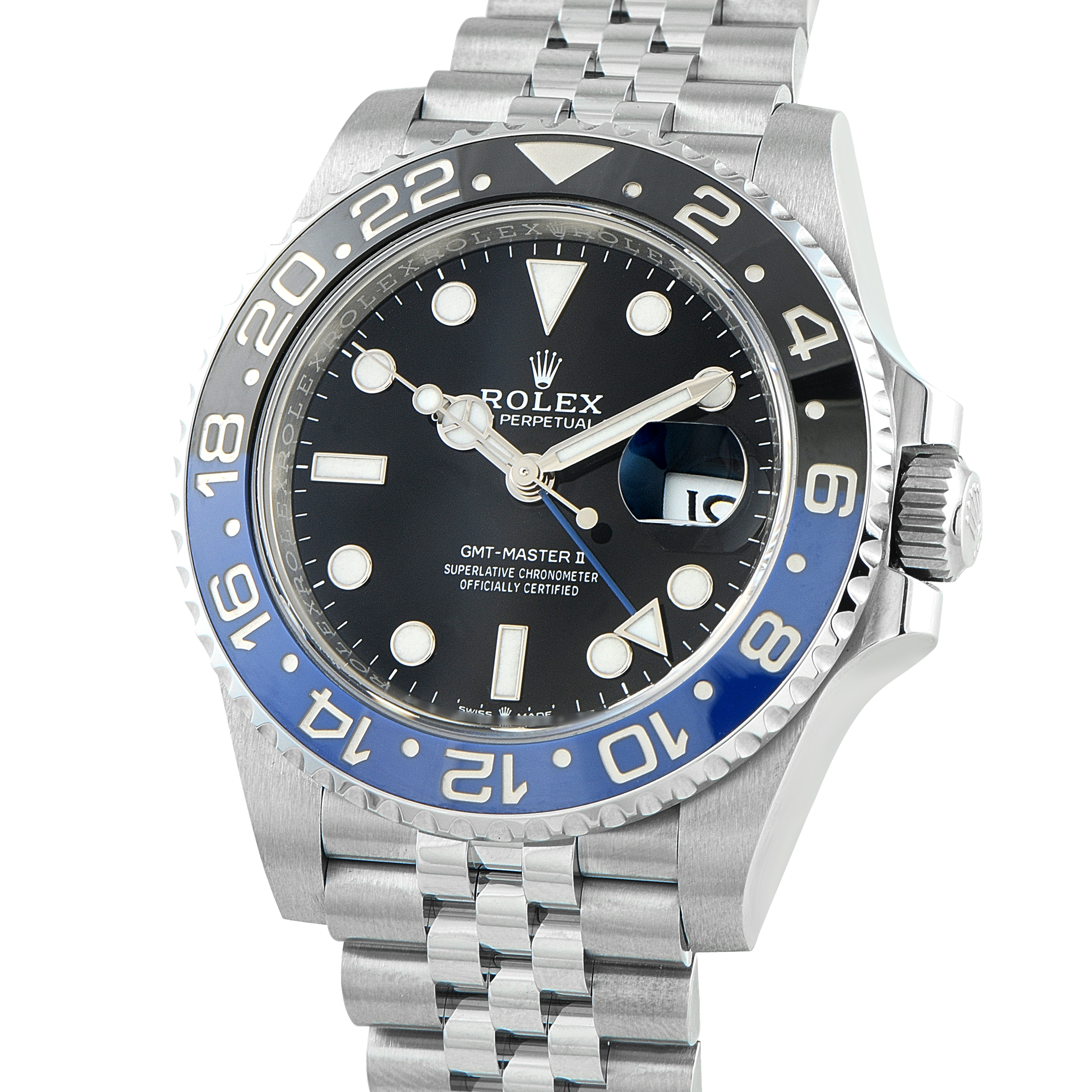Rolex GMT-Master II Batgirl Steel Jubilee Watch 126710BLNR