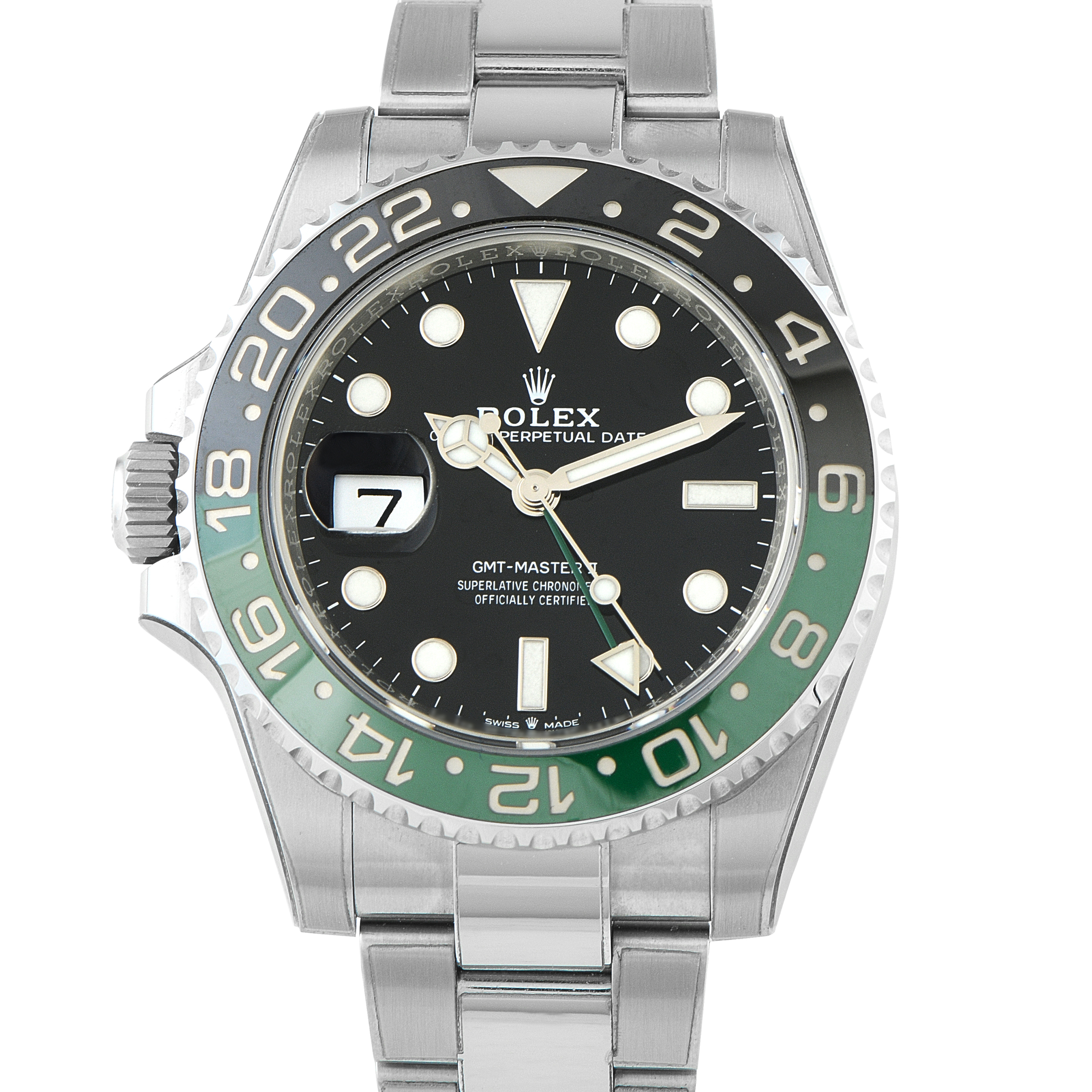 Rolex GMT-Master II Left-Hand Sprite Oystersteel Watch 126720VTNR