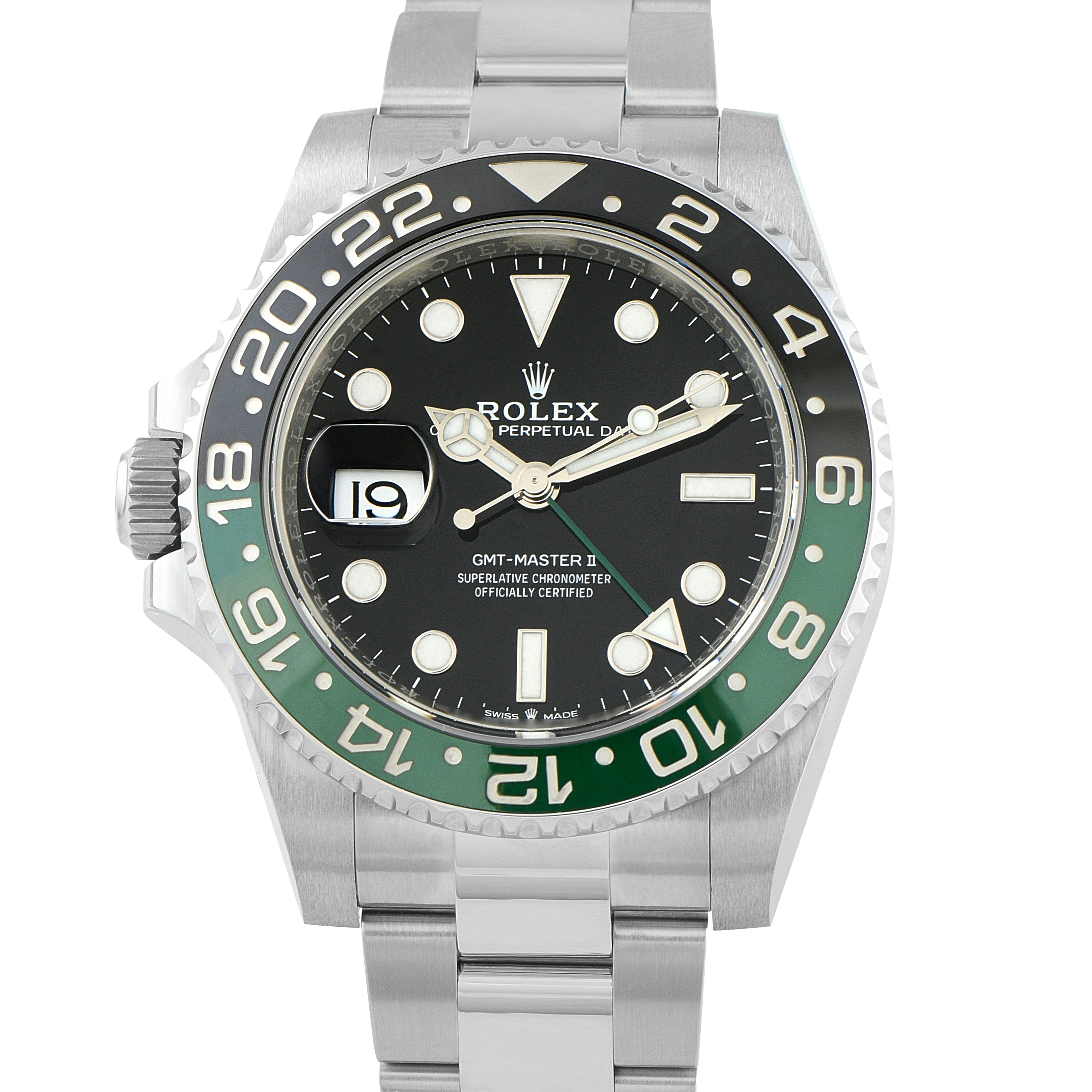 Rolex GMT-Master II Left-Hand Sprite Oystersteel Watch 126720VTNR