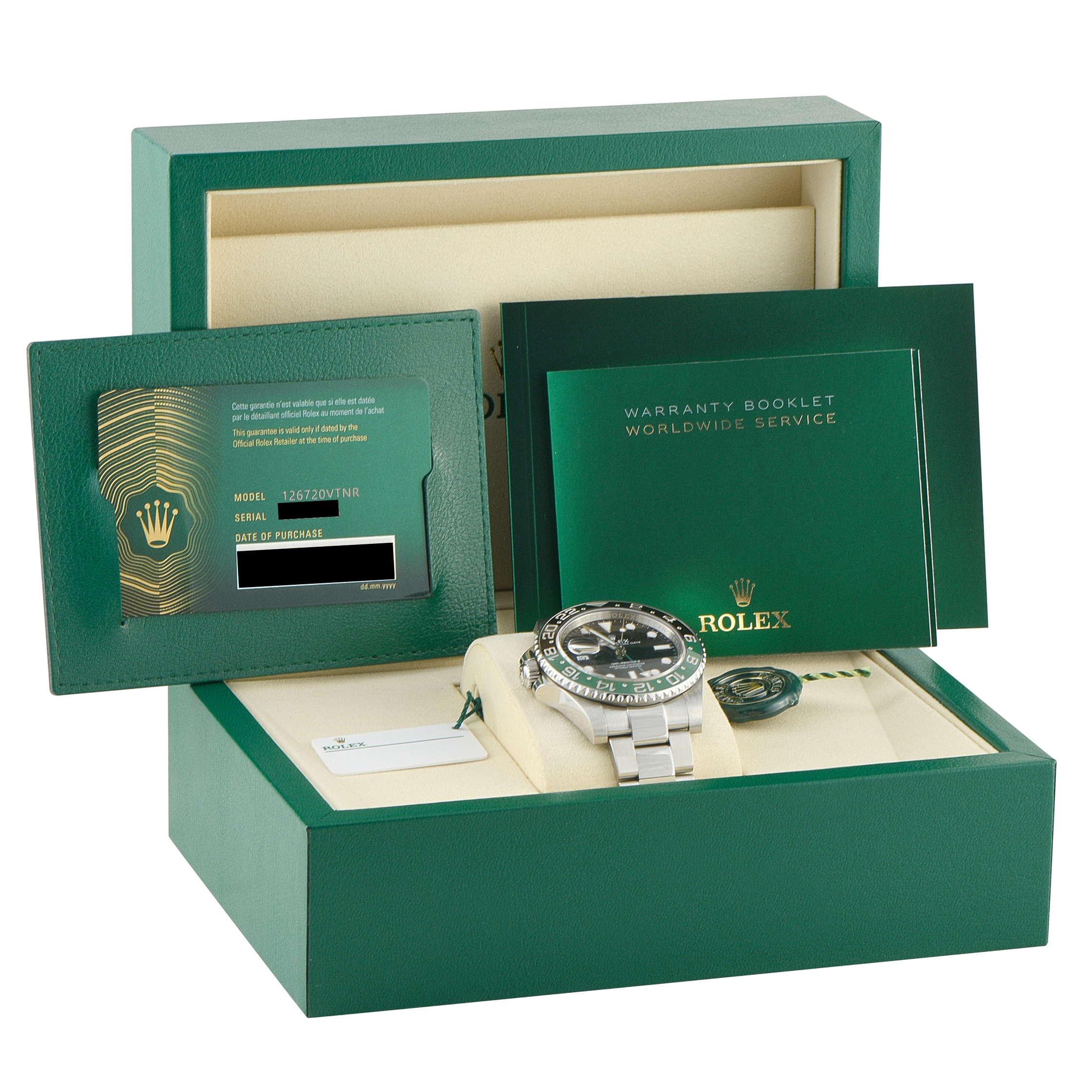 Rolex GMT-Master II Left-Hand Sprite Oystersteel Watch 126720VTNR