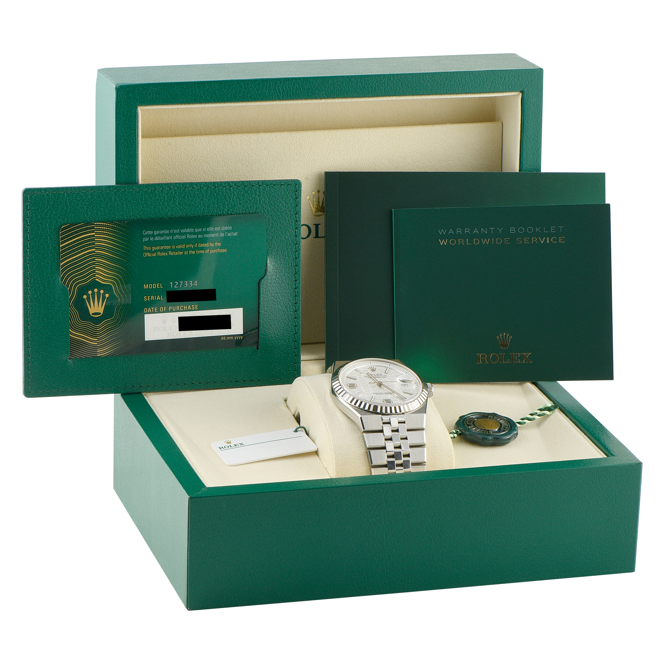 Rolex Land-Dweller 40 Steel Flat Jubilee Watch 127334 - 40 mm