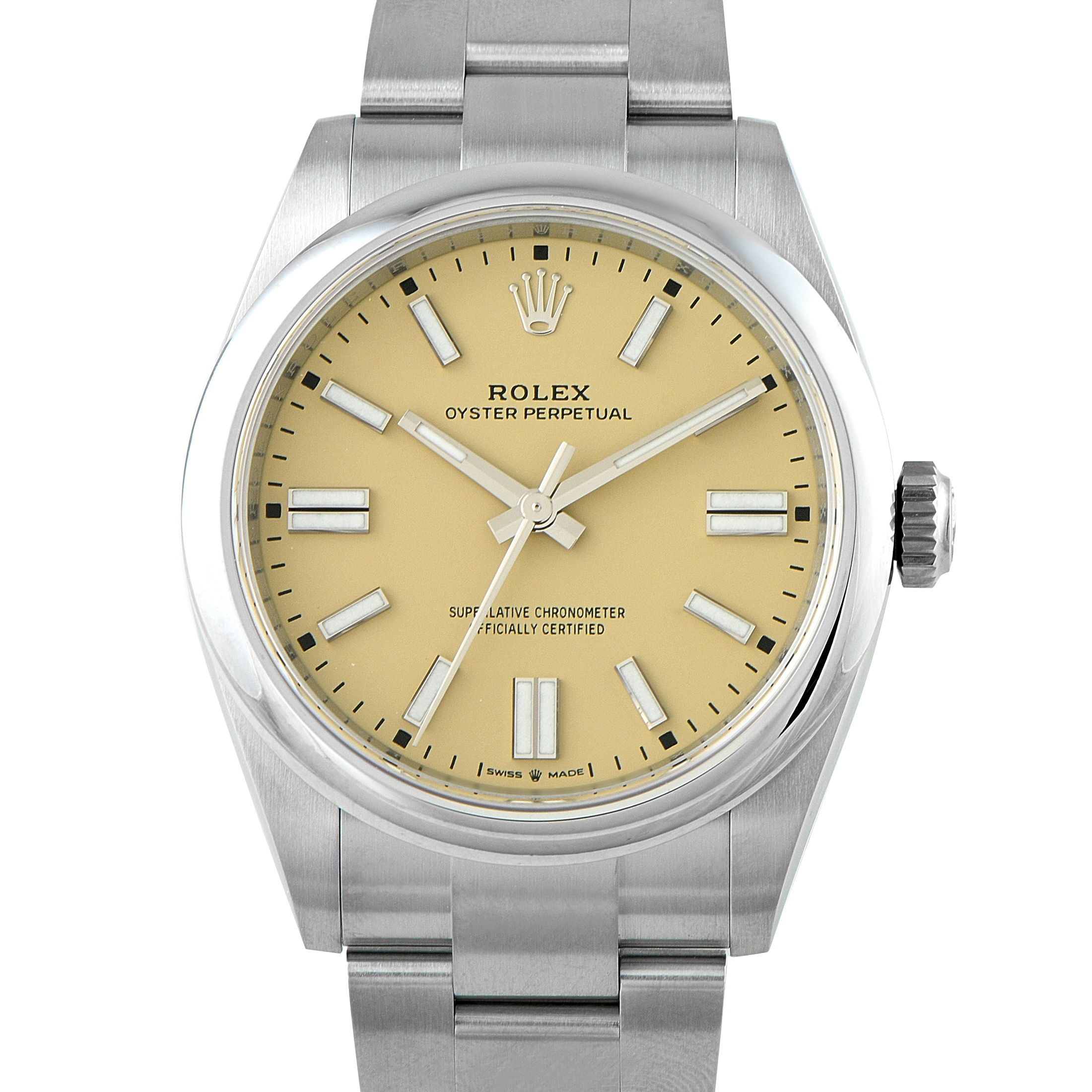 Rolex Oyster Perpetual 41 Beige Dial Steel Watch 134300