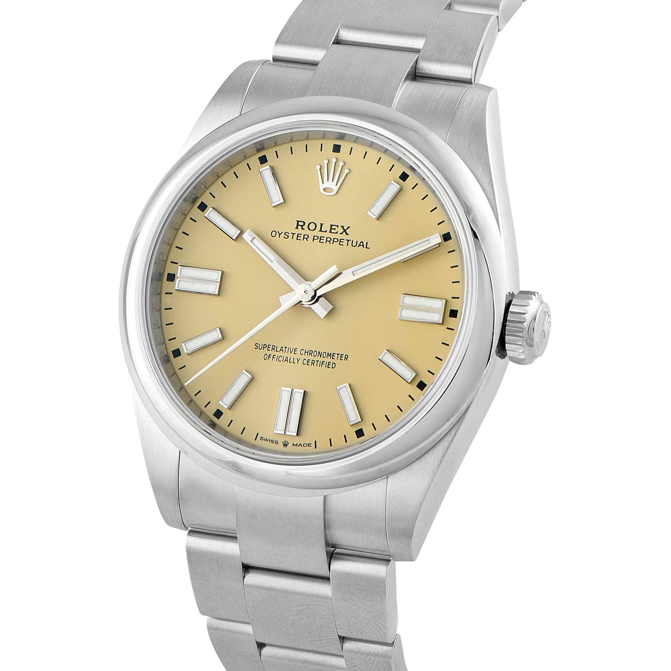 Rolex Oyster Perpetual 41 Beige Dial Steel Watch 134300
