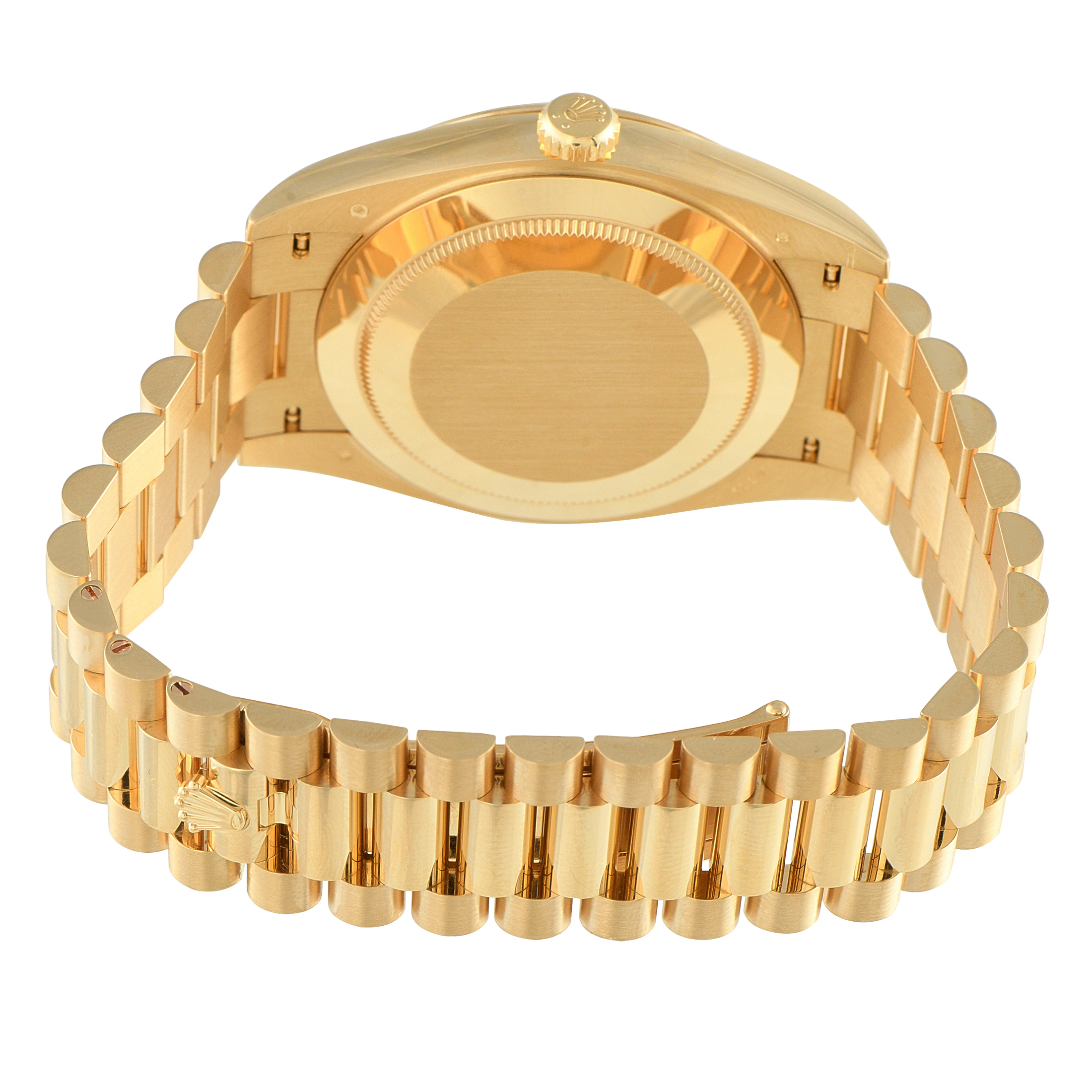 Rolex Day-Date 40 Green Roman Dial Yellow Gold President Watch 228238