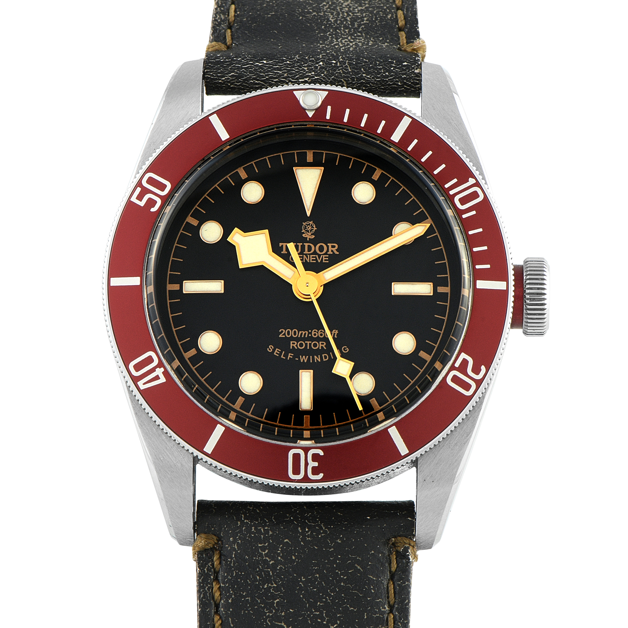 Tudor Black Bay Heritage Smiley Rose Steel Watch 79220r