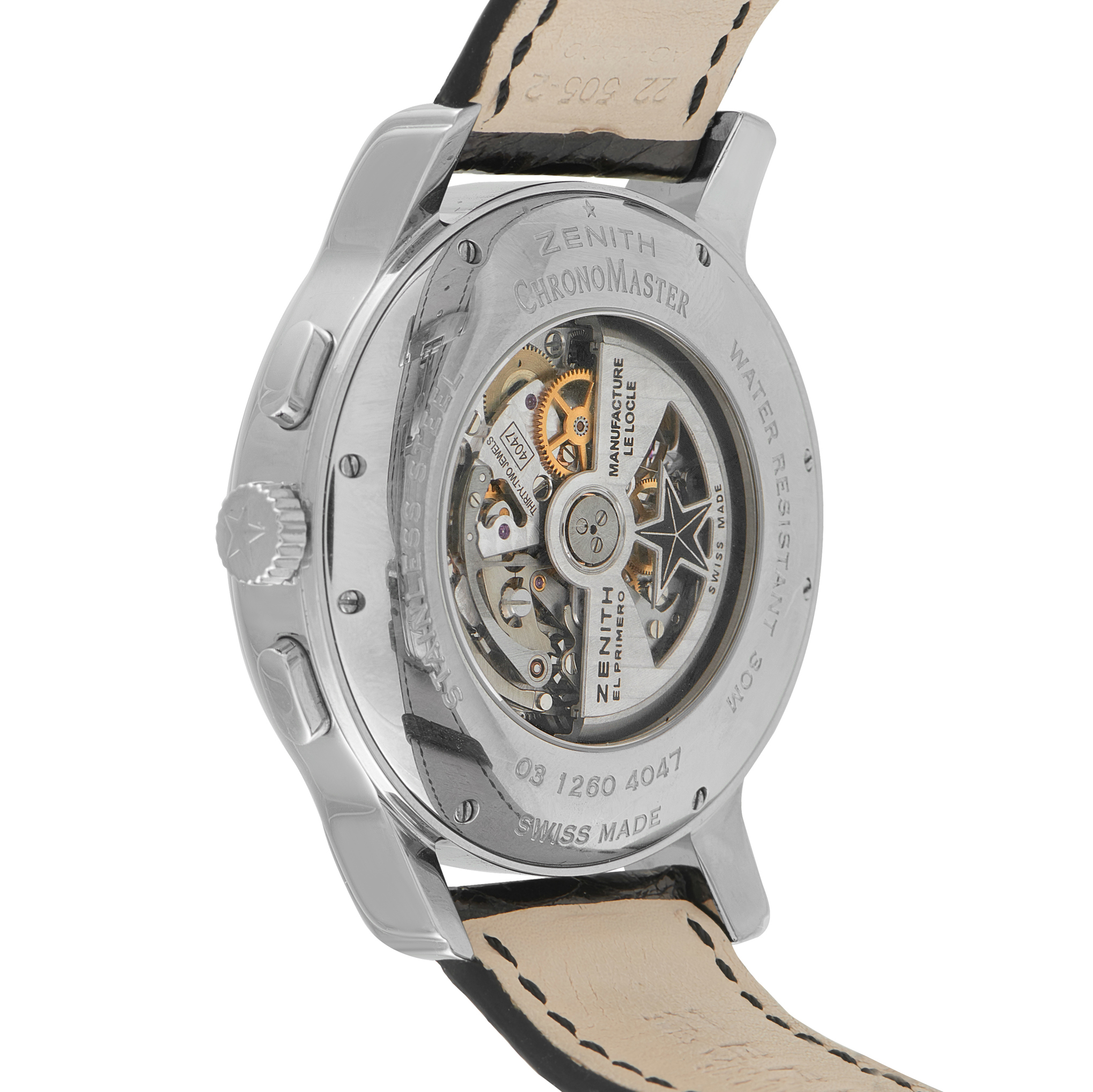 Zenith Chronomaster XXT Open Grande Date Moon and Sunphase Steel Watch 03.1260.4047