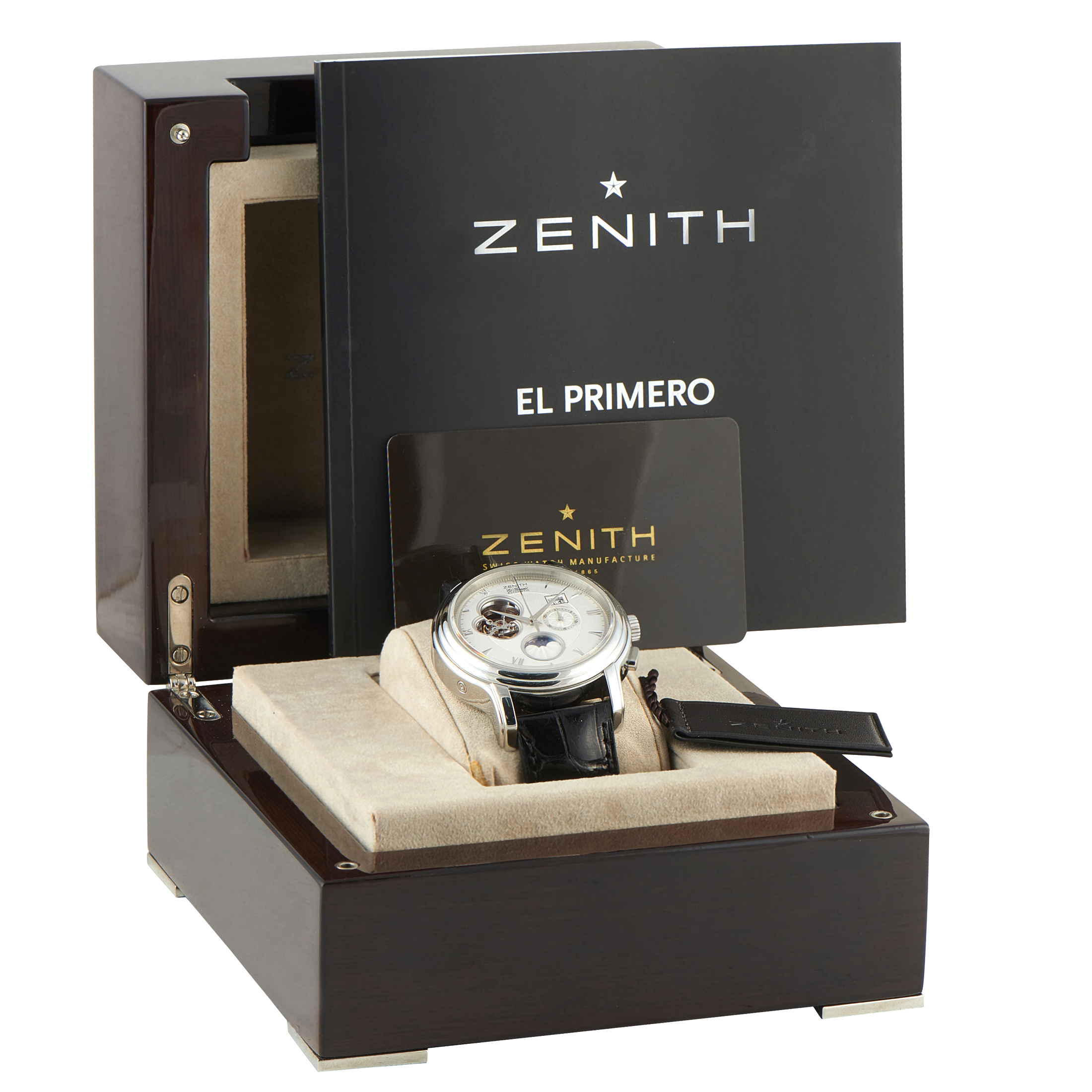 Zenith Chronomaster XXT Open Grande Date Moon and Sunphase Steel Watch 03.1260.4047