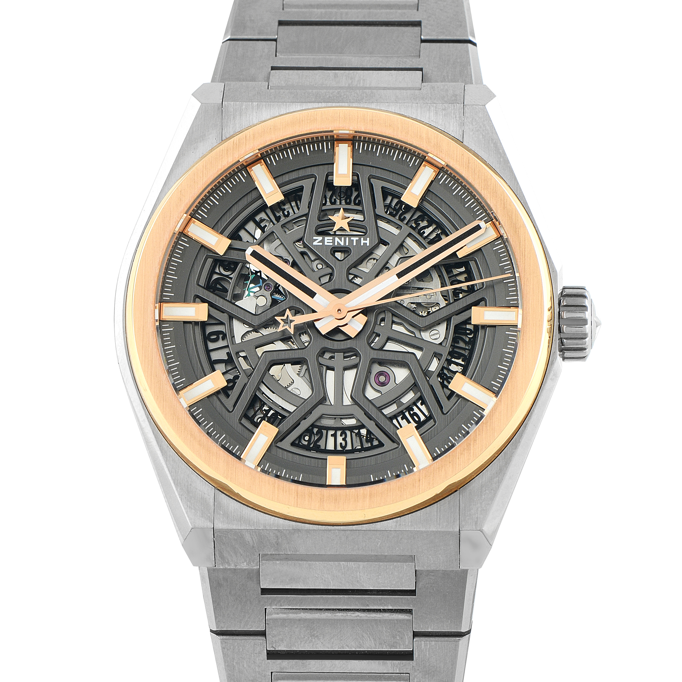 Zenith Defy Classic Titanium and Rose Gold Watch 87.9001.670/78.m
