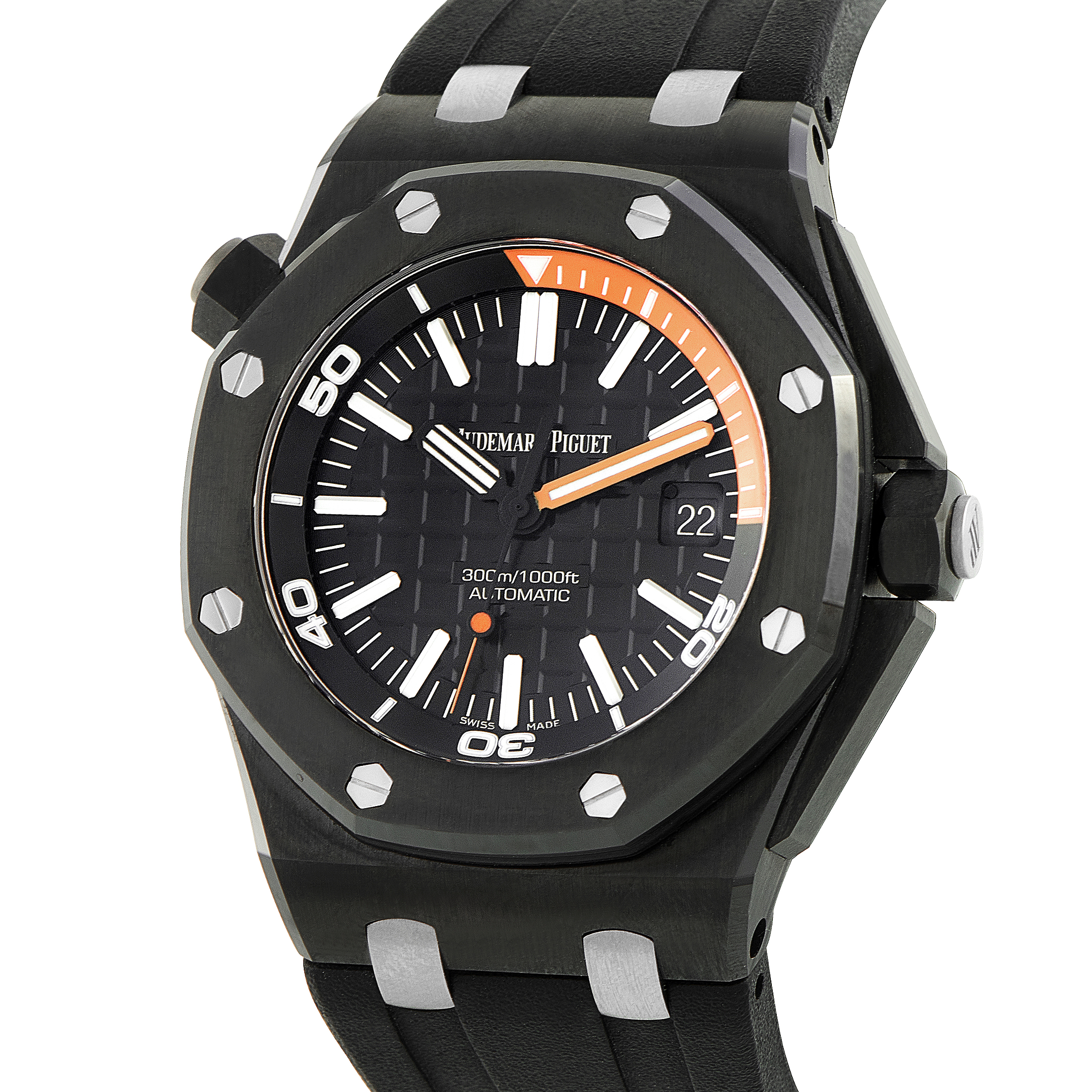 Audemars Piguet Royal Oak Offshore Diver Black Ceramic Watch 15707CE.OO.A002CA.01