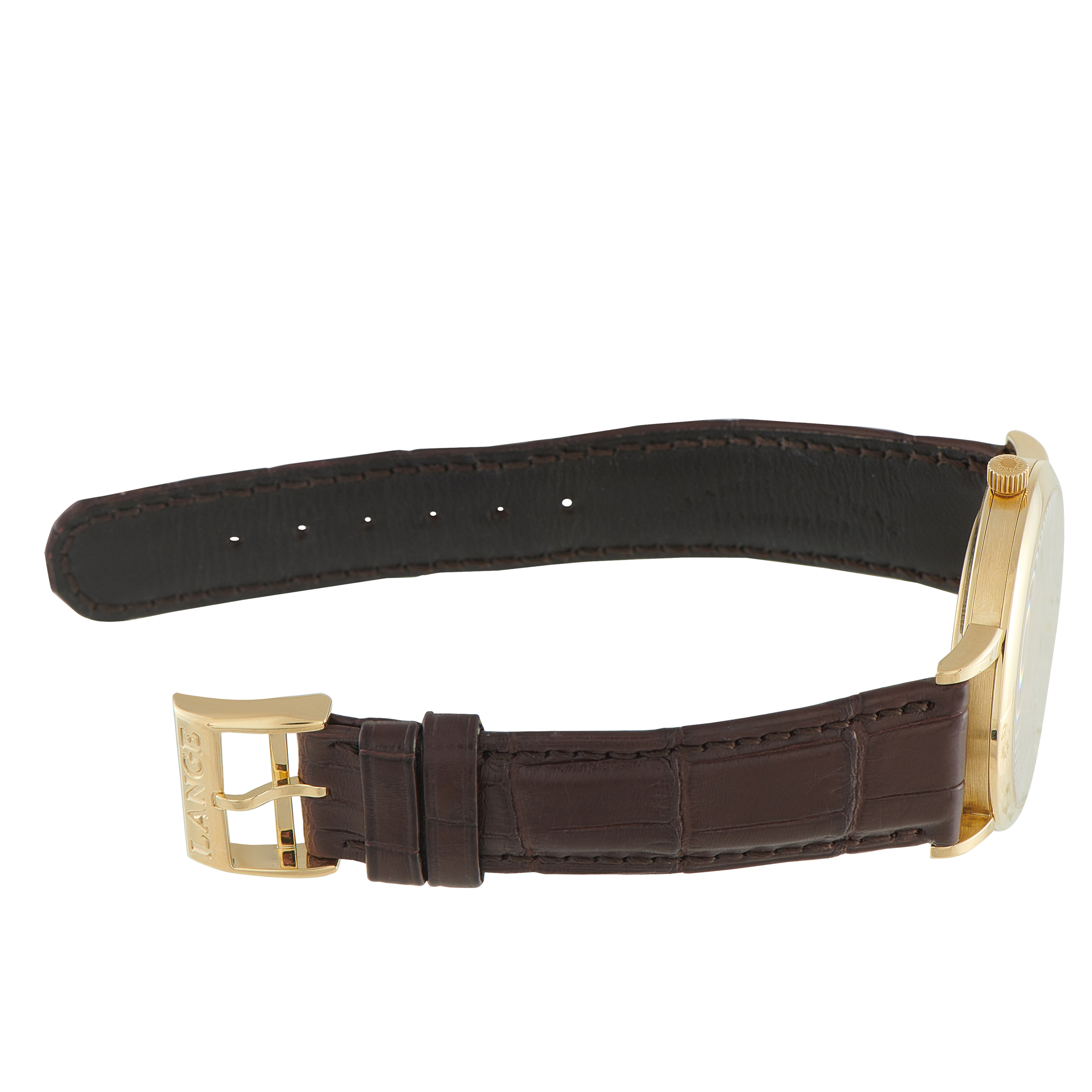 A. Lange & Sohne Saxonia Yellow Gold Watch 215.021