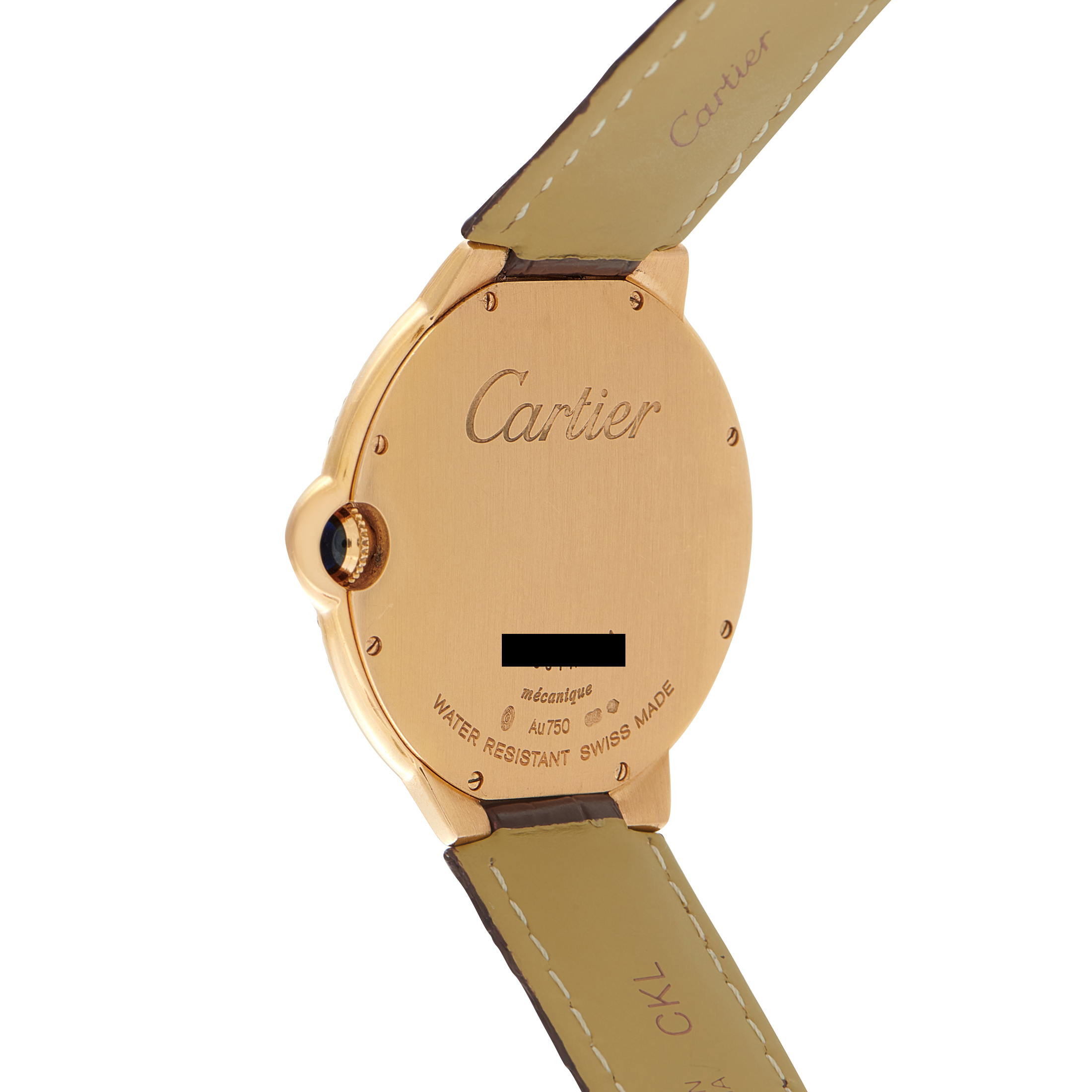 Cartier Ballon Bleu Diamond Bezel Rose Gold Watch WE902055