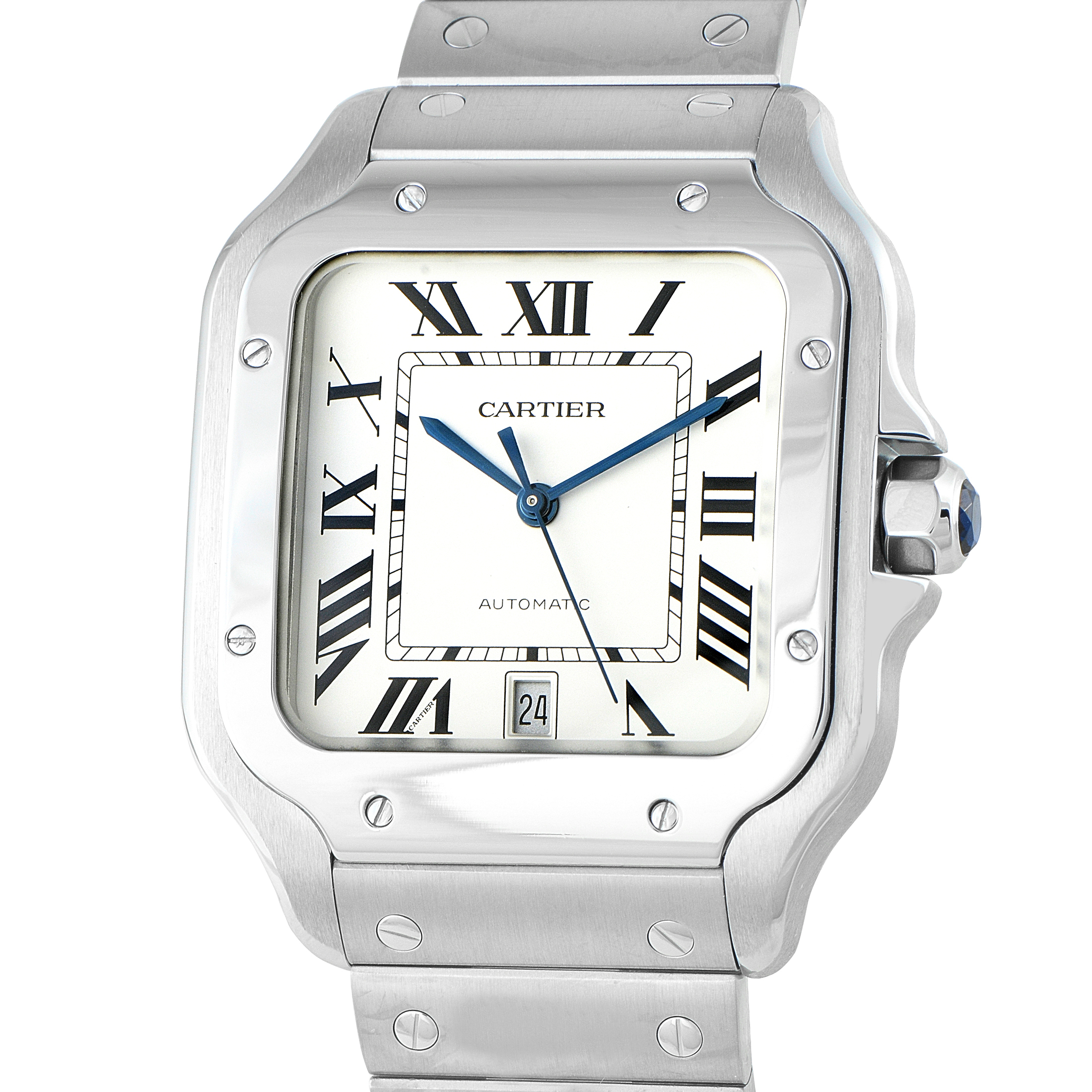 Cartier Santos Large Model Steel Watch WSSA0018