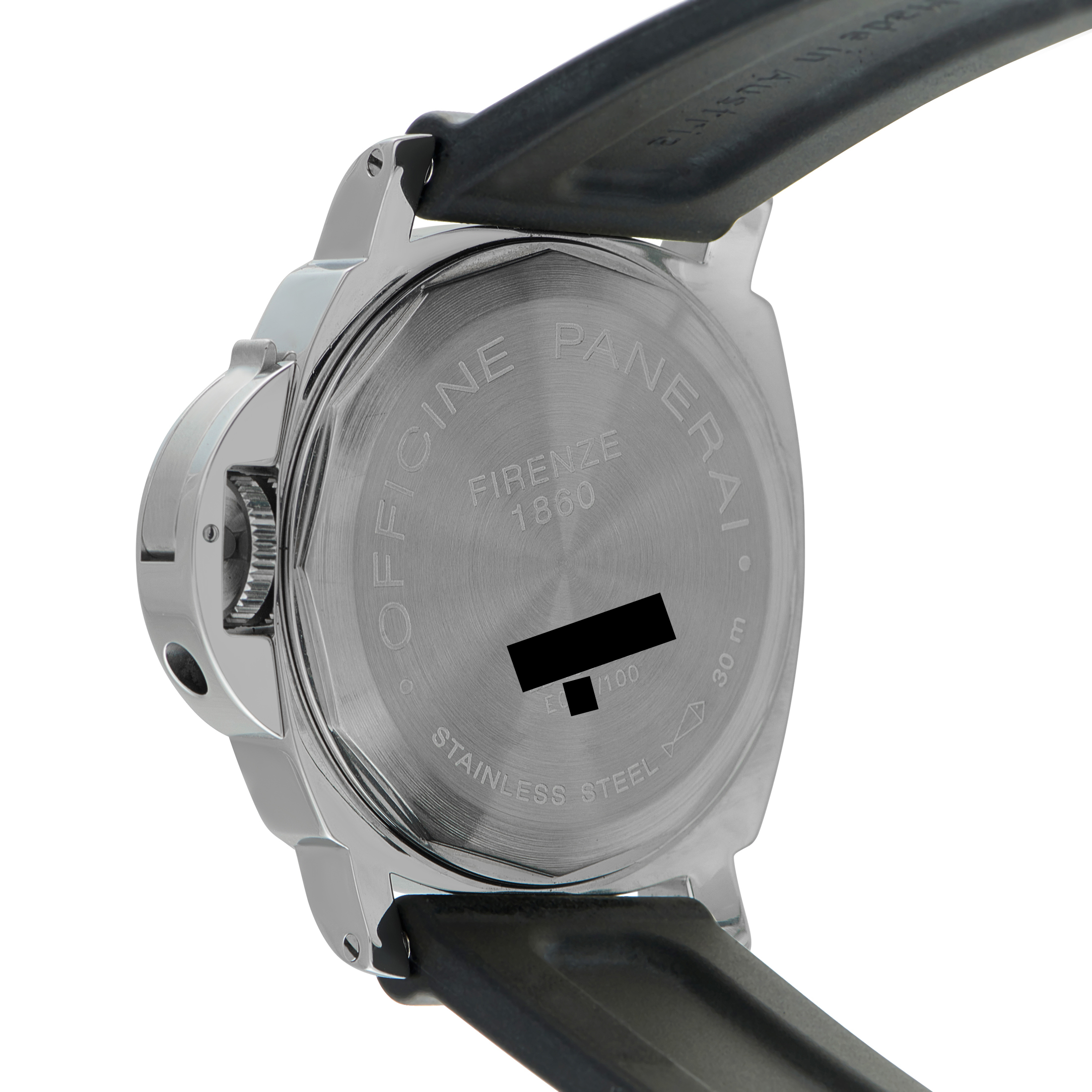 Officine Panerai Luminor Diamond Dial Steel Watch PAM00130