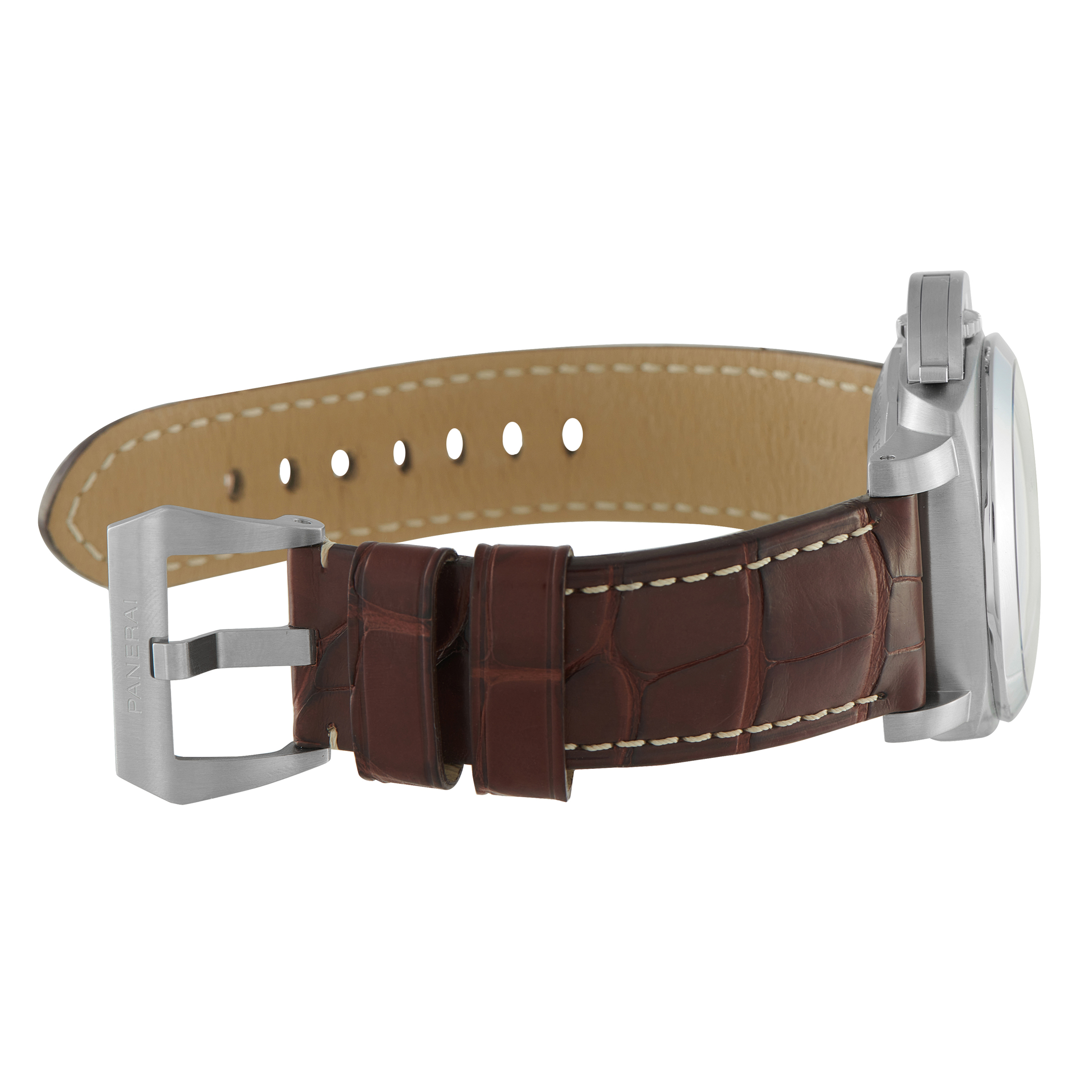 Officine Panerai Luminor 1950 GMT 3 Days Steel Watch PAM00320