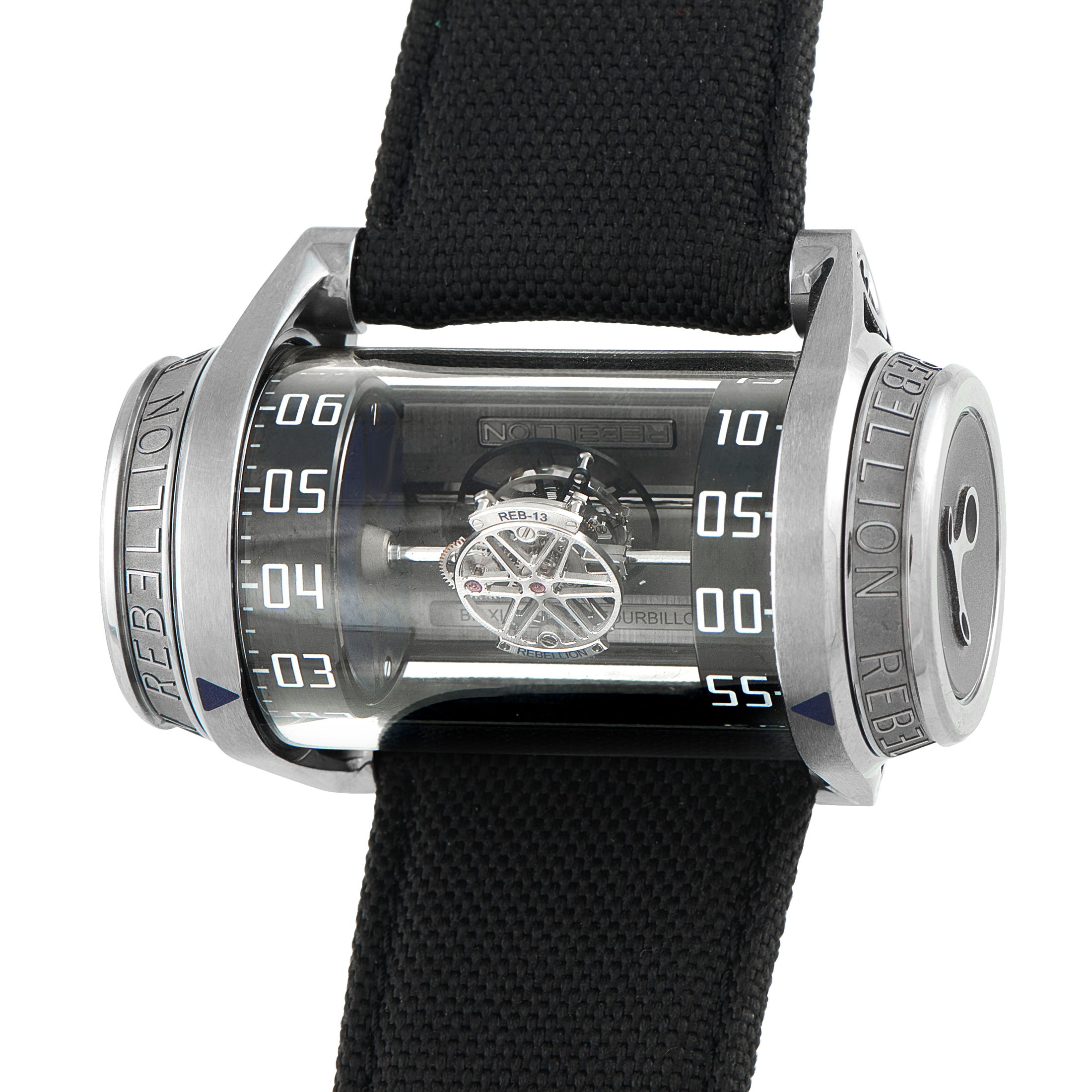 rebellion Weap-One Flying Tourbillon Titanium Watch rbwp1.bit.ti.bl