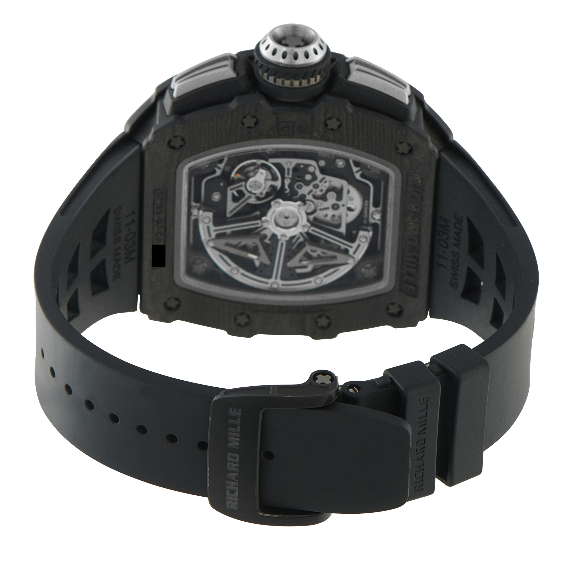 Richard Mille RM11-03 Skeleton Dial Black NTPT Carbon Watch RM11-03 NTPT