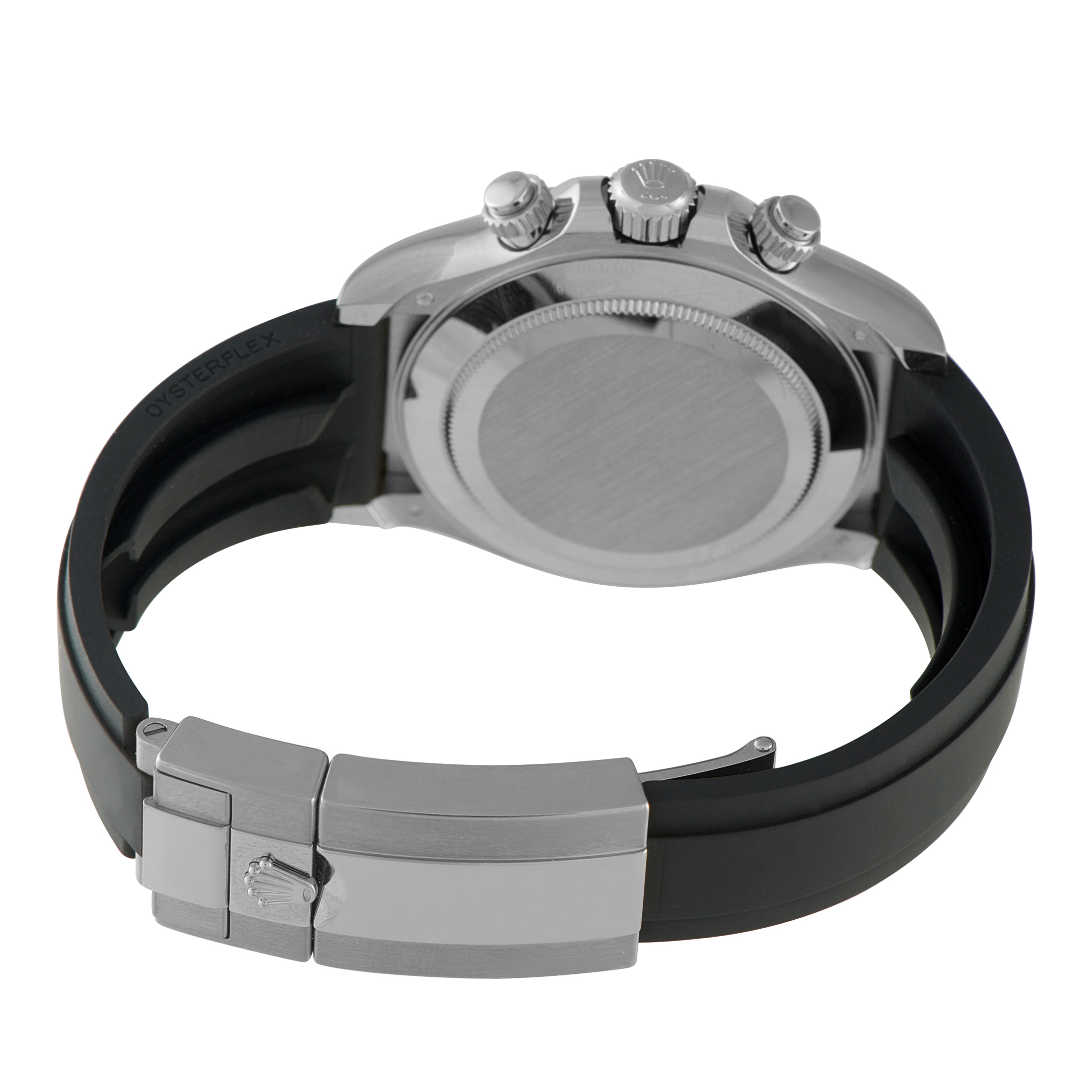 Rolex Daytona Silver Dial White Gold Oysterflex Watch 116519LN