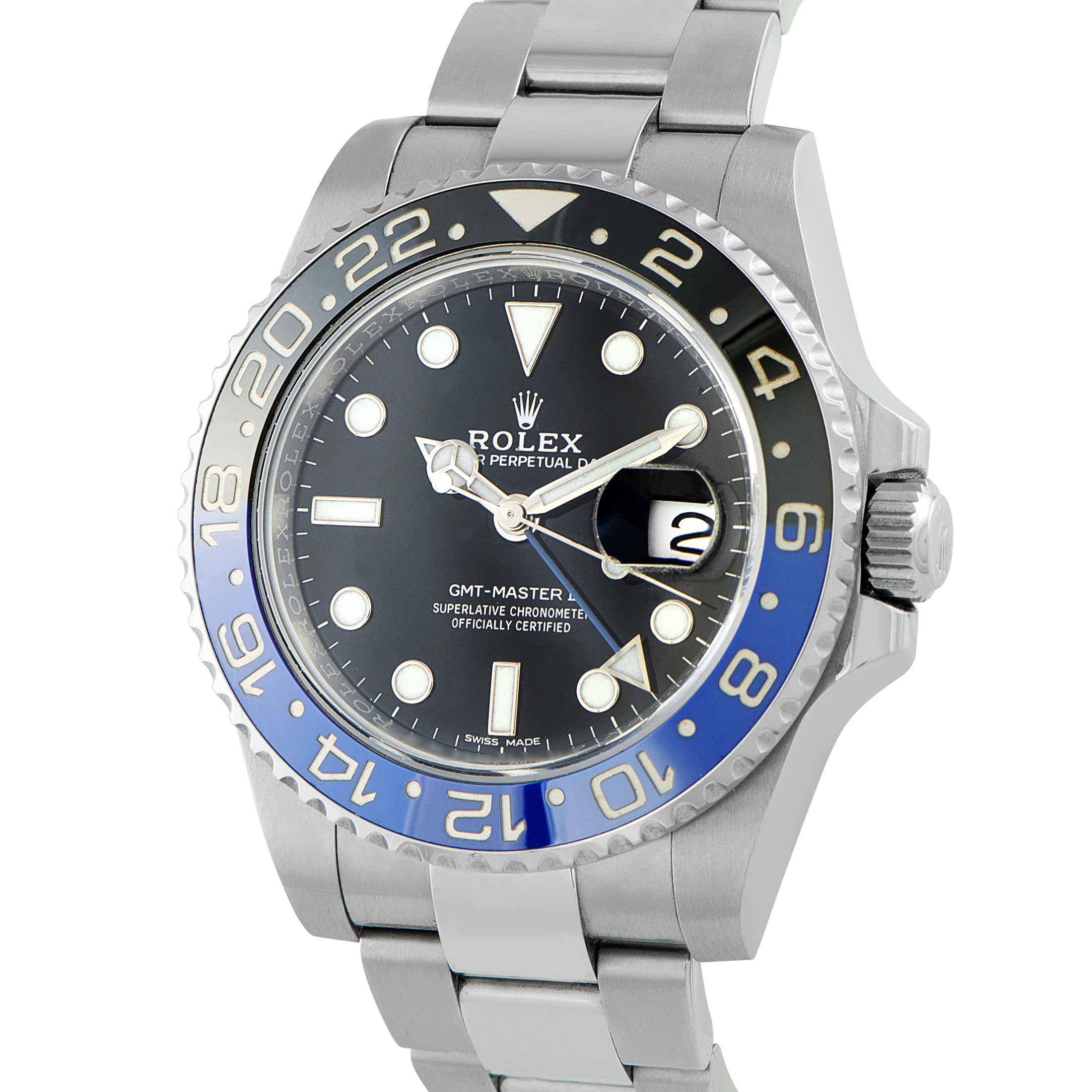 Rolex GMT-Master II Batman Steel Oyster Watch 116710BLNR