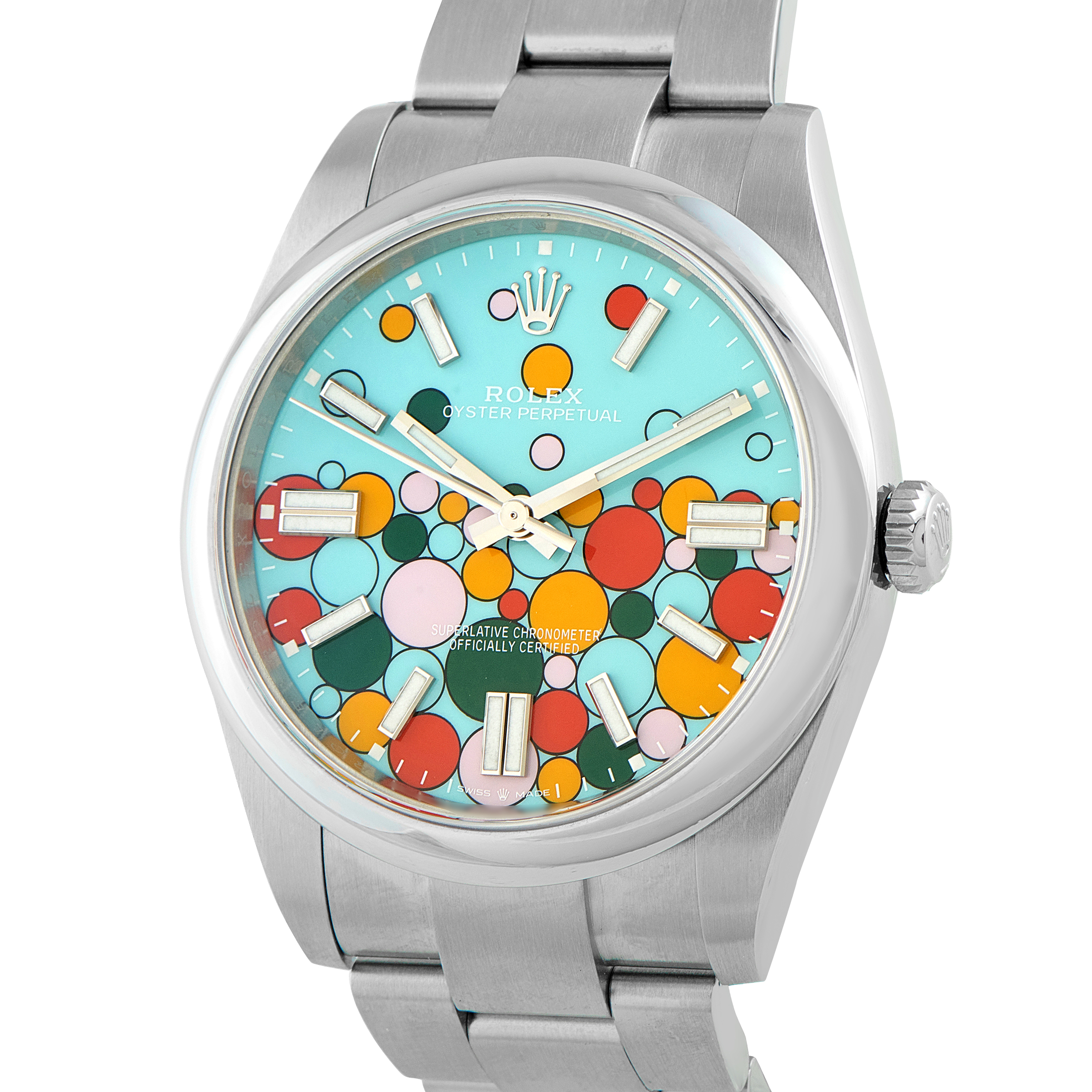 Rolex Oyster Perpetual 41 Celebration Dial Steel Watch 124300