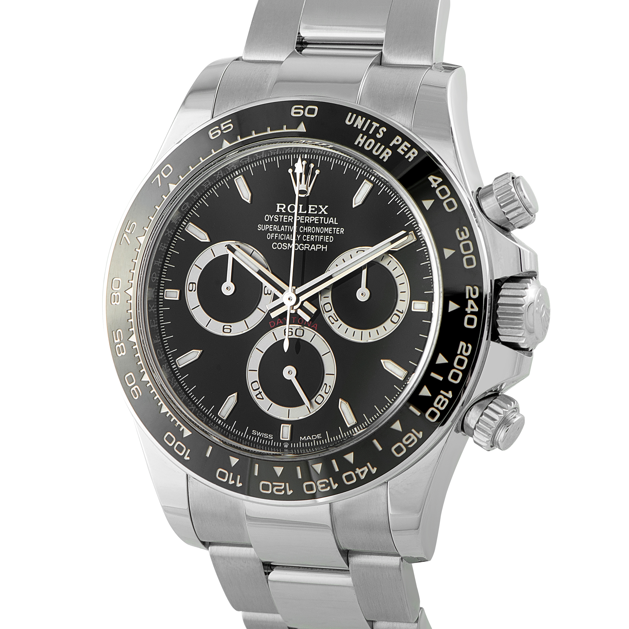 Rolex Daytona Black Dial Steel Watch 126500LN