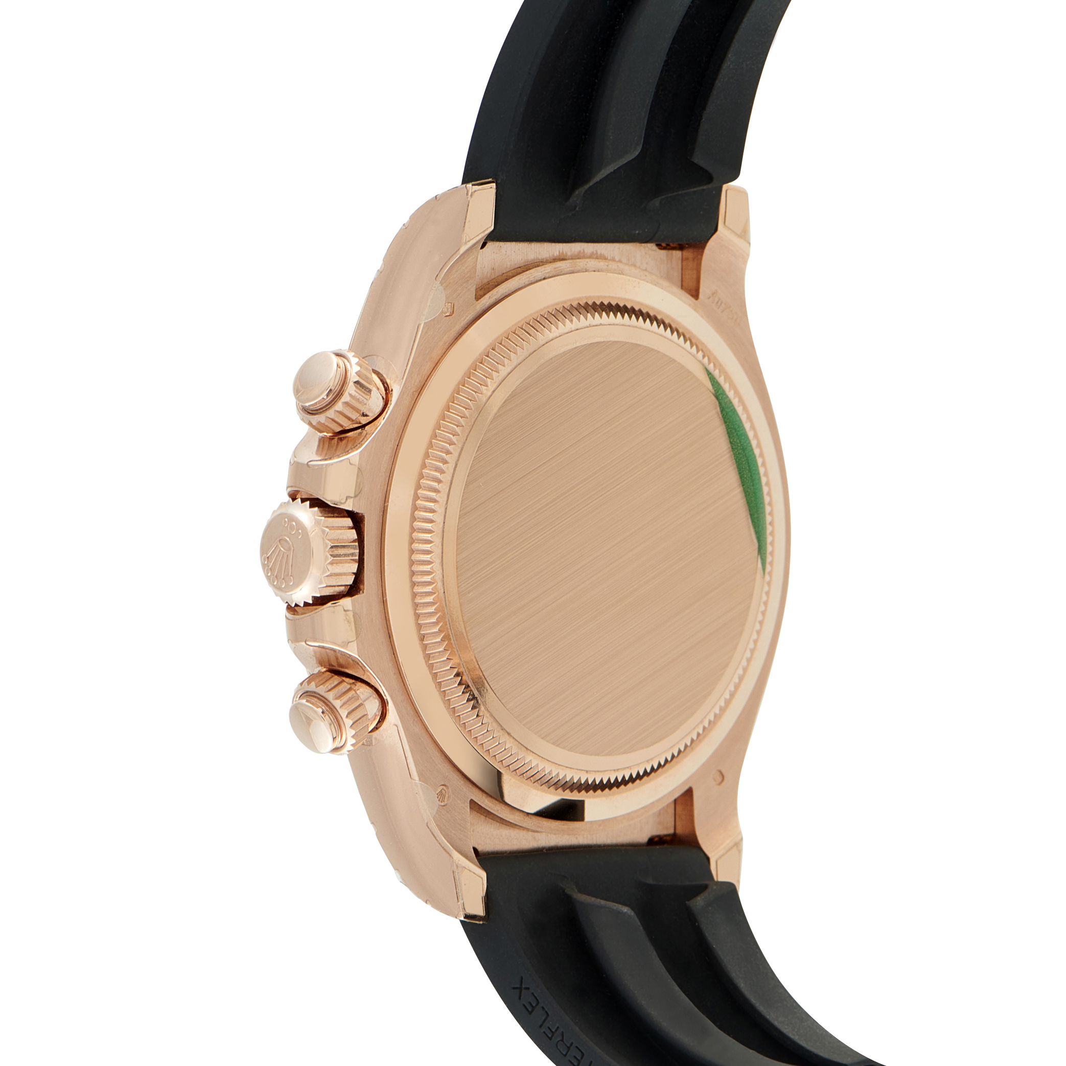 Rolex Daytona Black Dial Everose Gold Oysterflex Watch 126515LN