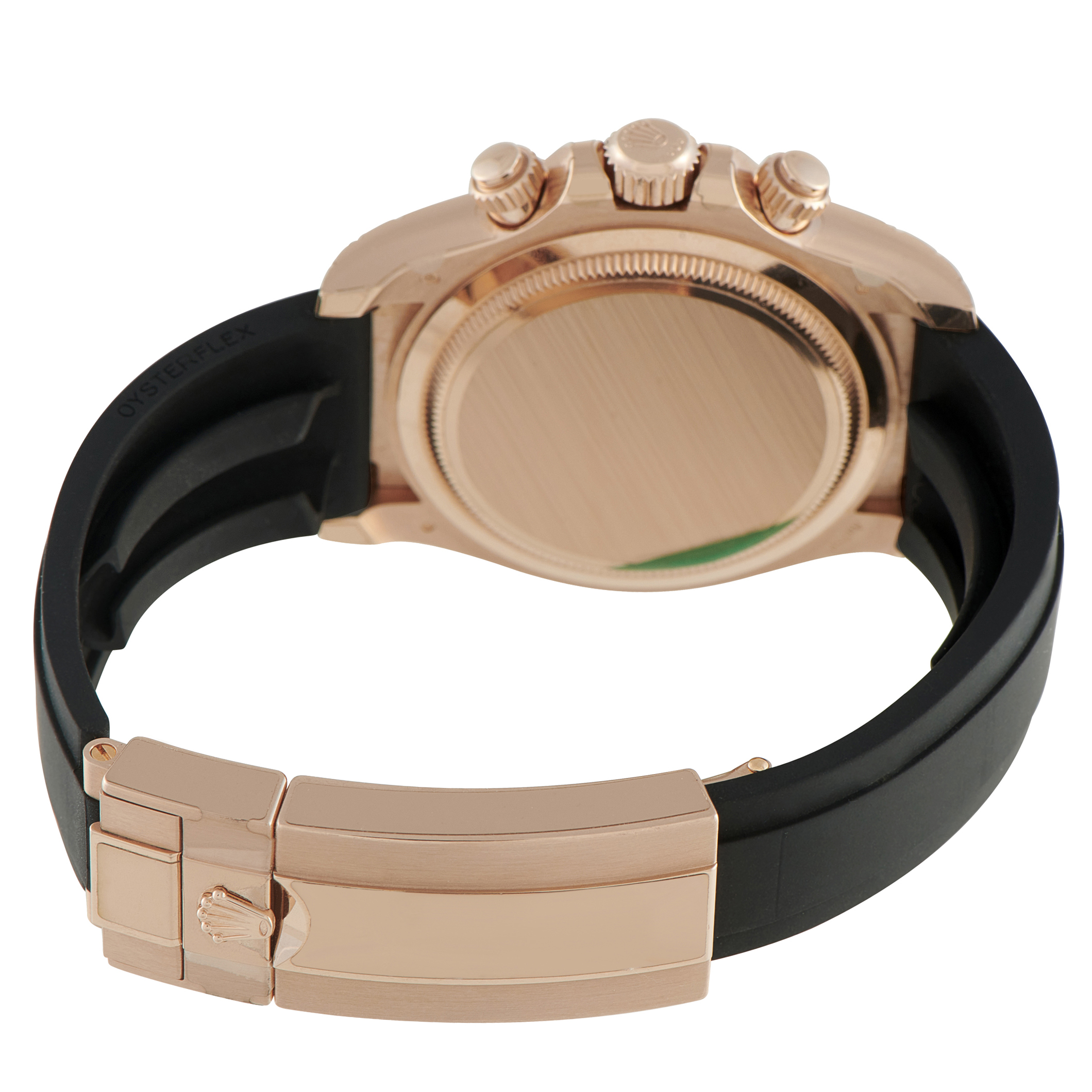 Rolex Daytona Black Dial Everose Gold Oysterflex Watch 126515LN