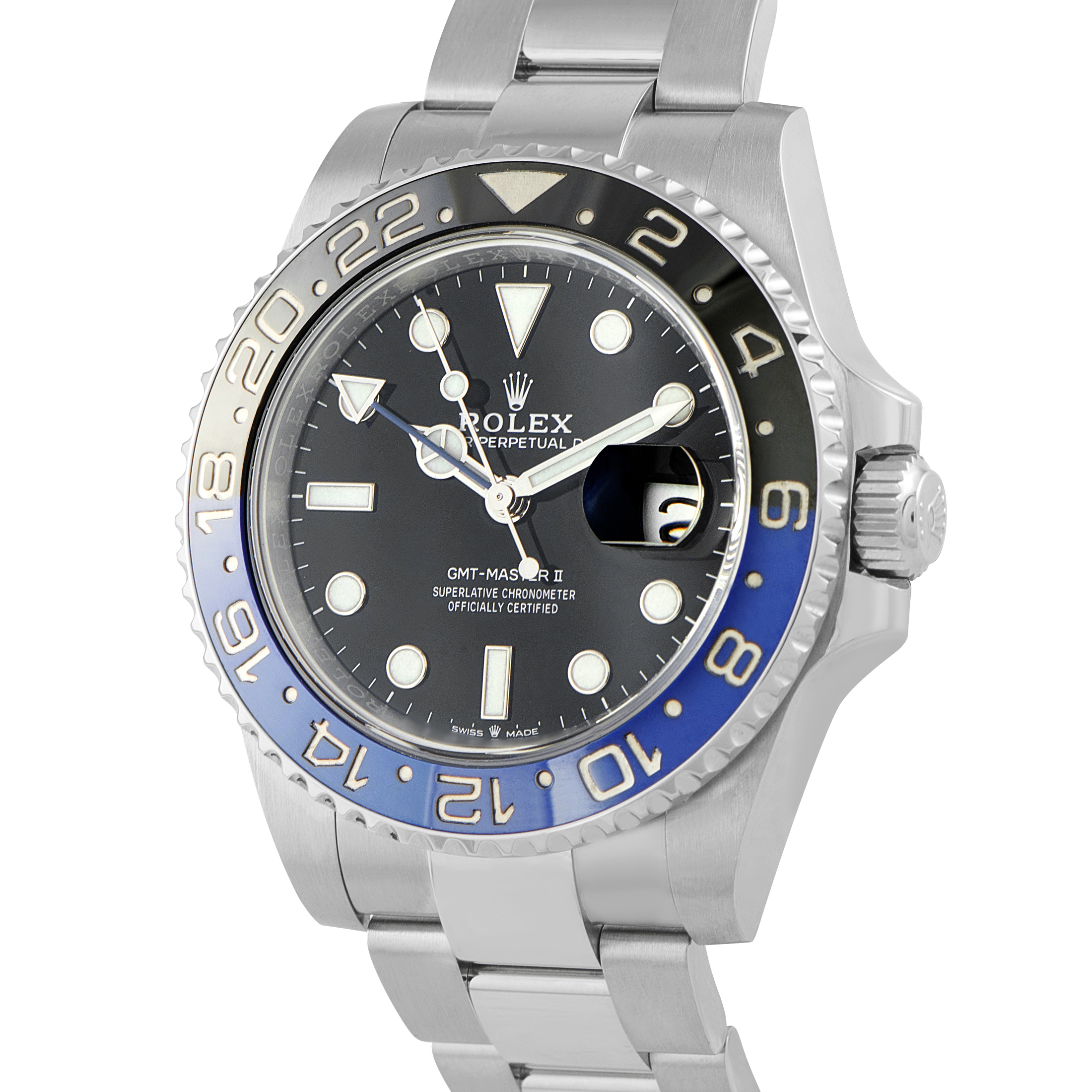 Rolex GMT-Master II Batman Steel Oyster Watch 126710BLNR