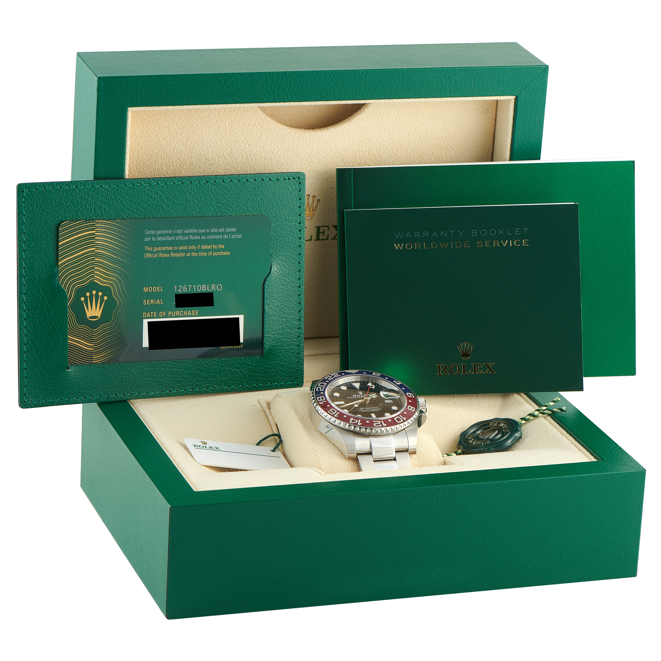 Rolex GMT-Master II Pepsi Steel Oyster Watch 126710BLRO