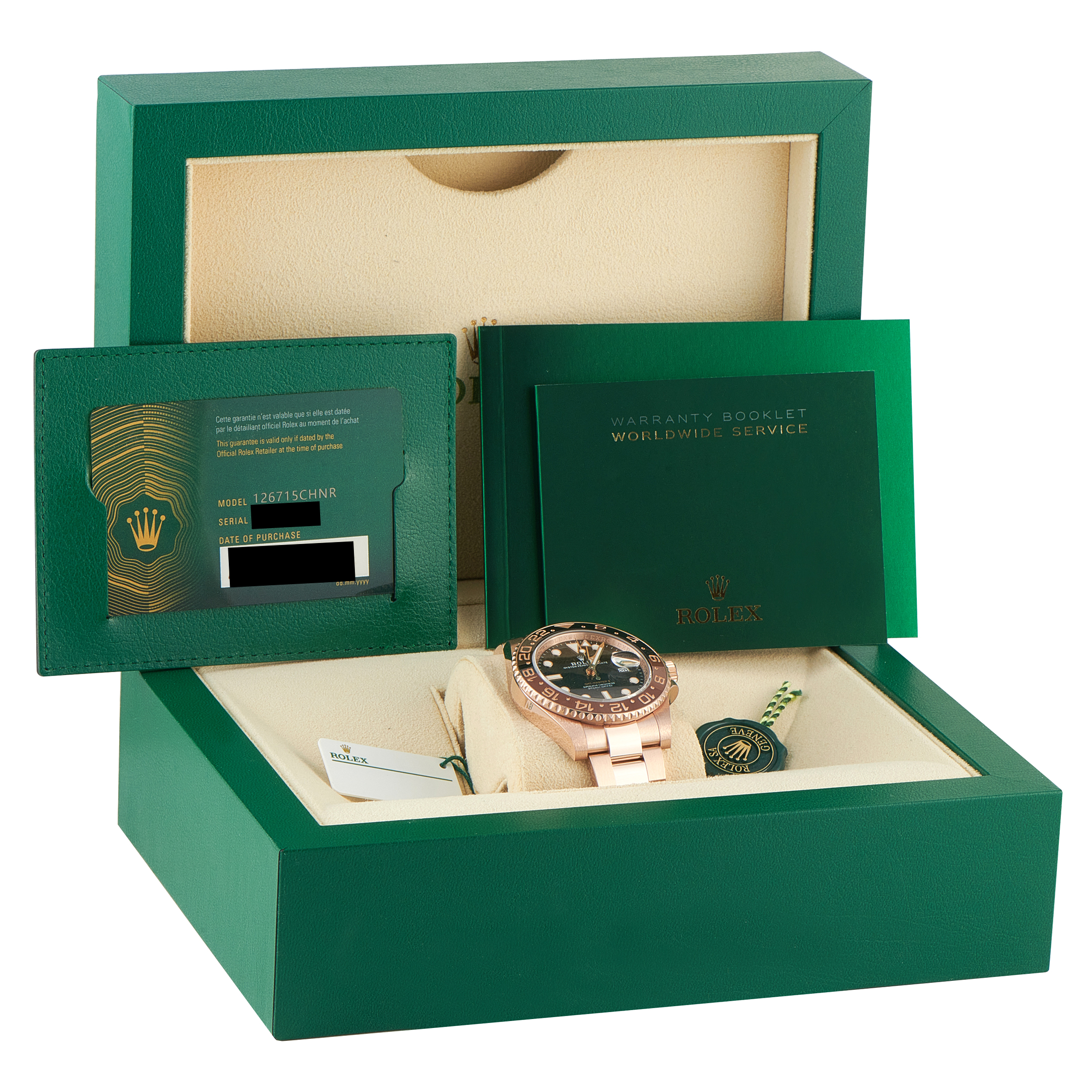 Rolex GMT-Master II Everose Gold Oyster Watch 126715CHNR