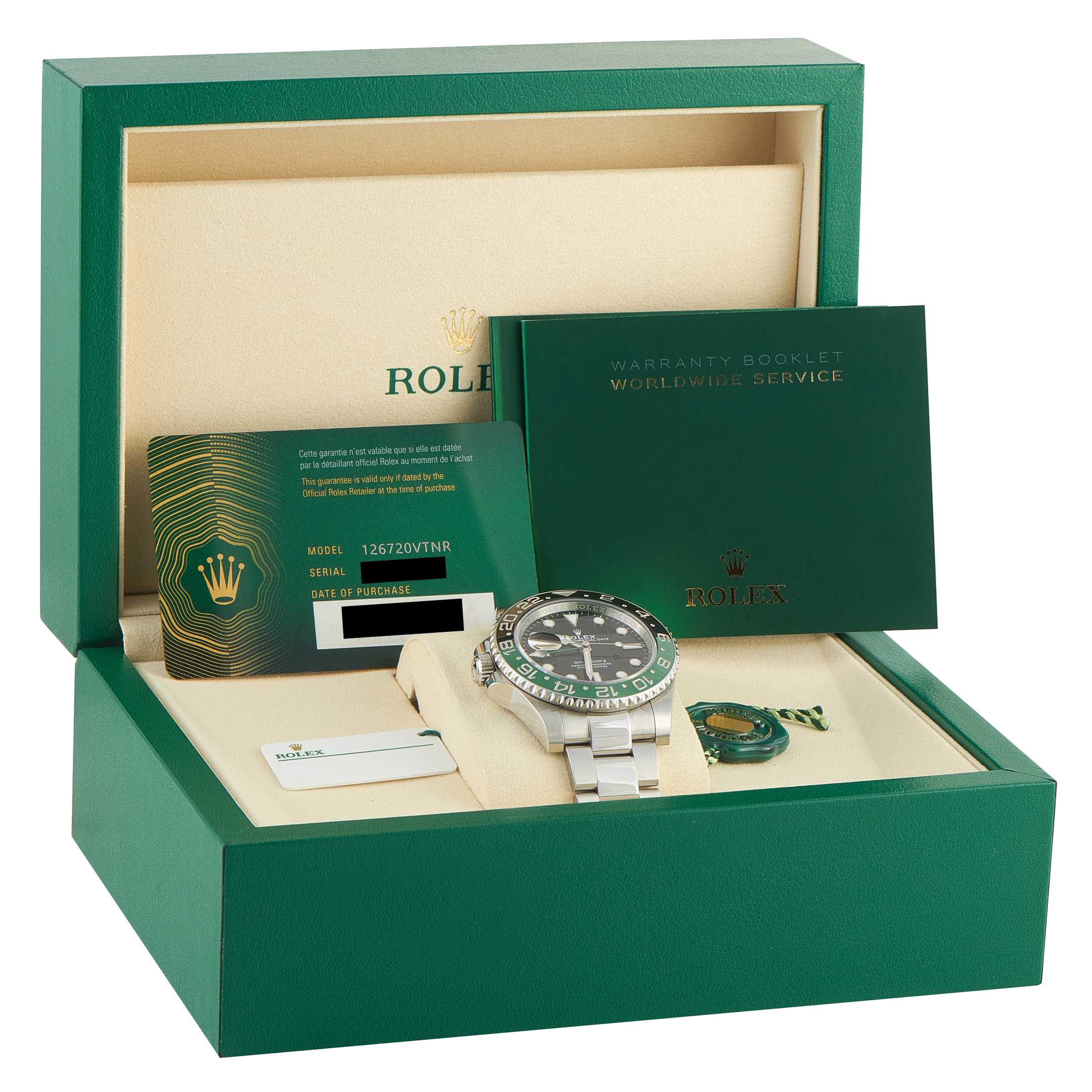 Rolex GMT-Master II Left-Hand Sprite Oystersteel Watch 126720VTNR