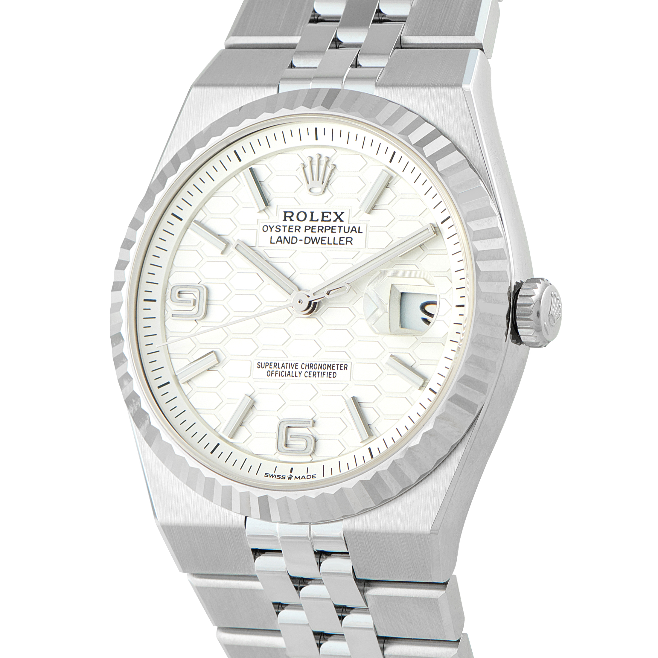 Rolex Land-Dweller 40 Steel Flat Jubilee Watch 127334