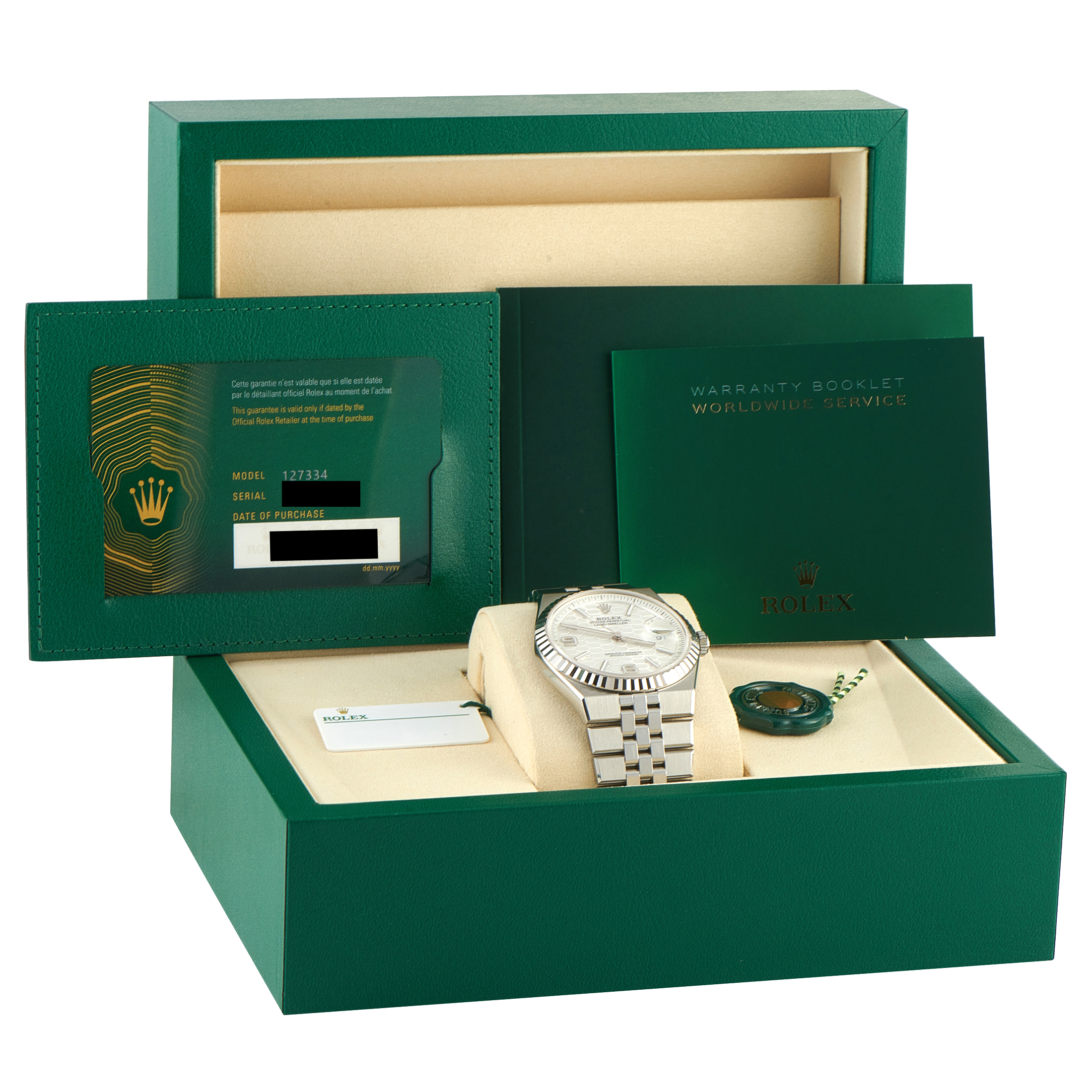 Rolex Land-Dweller 40 Steel Flat Jubilee Watch 127334