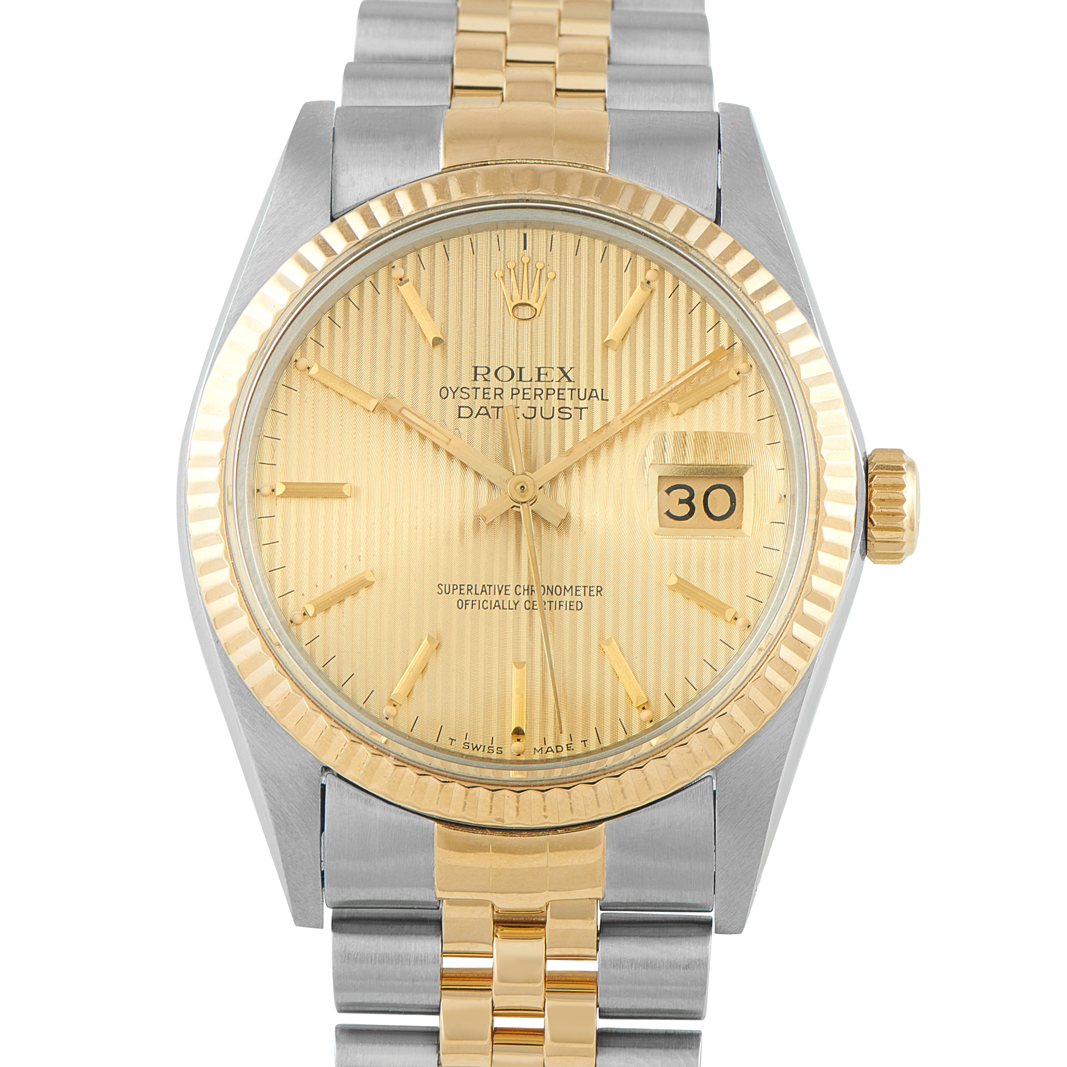 Rolex Datejust 36 Tapestry Dial Two-Tone Jubilee Watch 16013