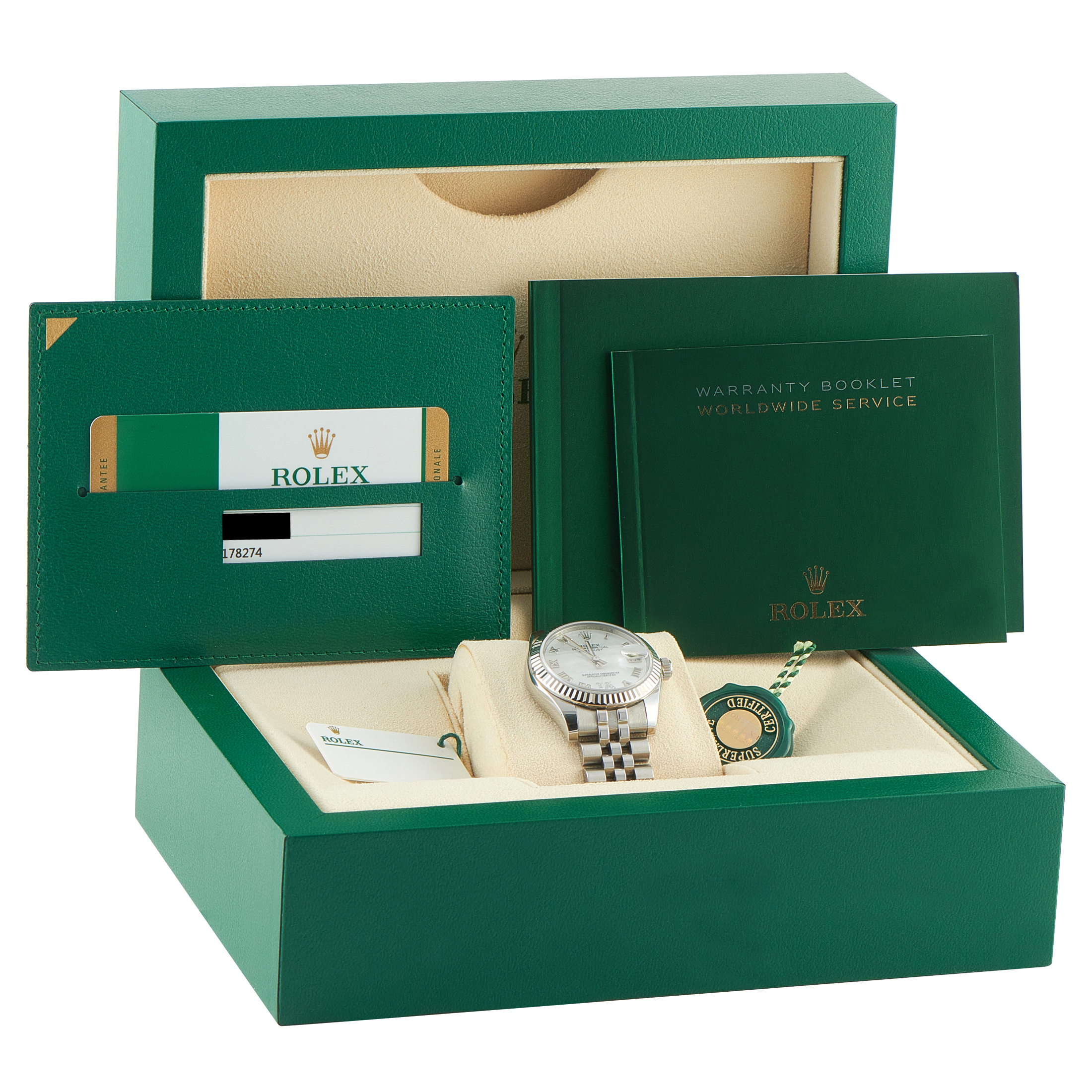 Rolex Datejust 31 Mother of Pearl Dial Steel Jubilee Watch 178274