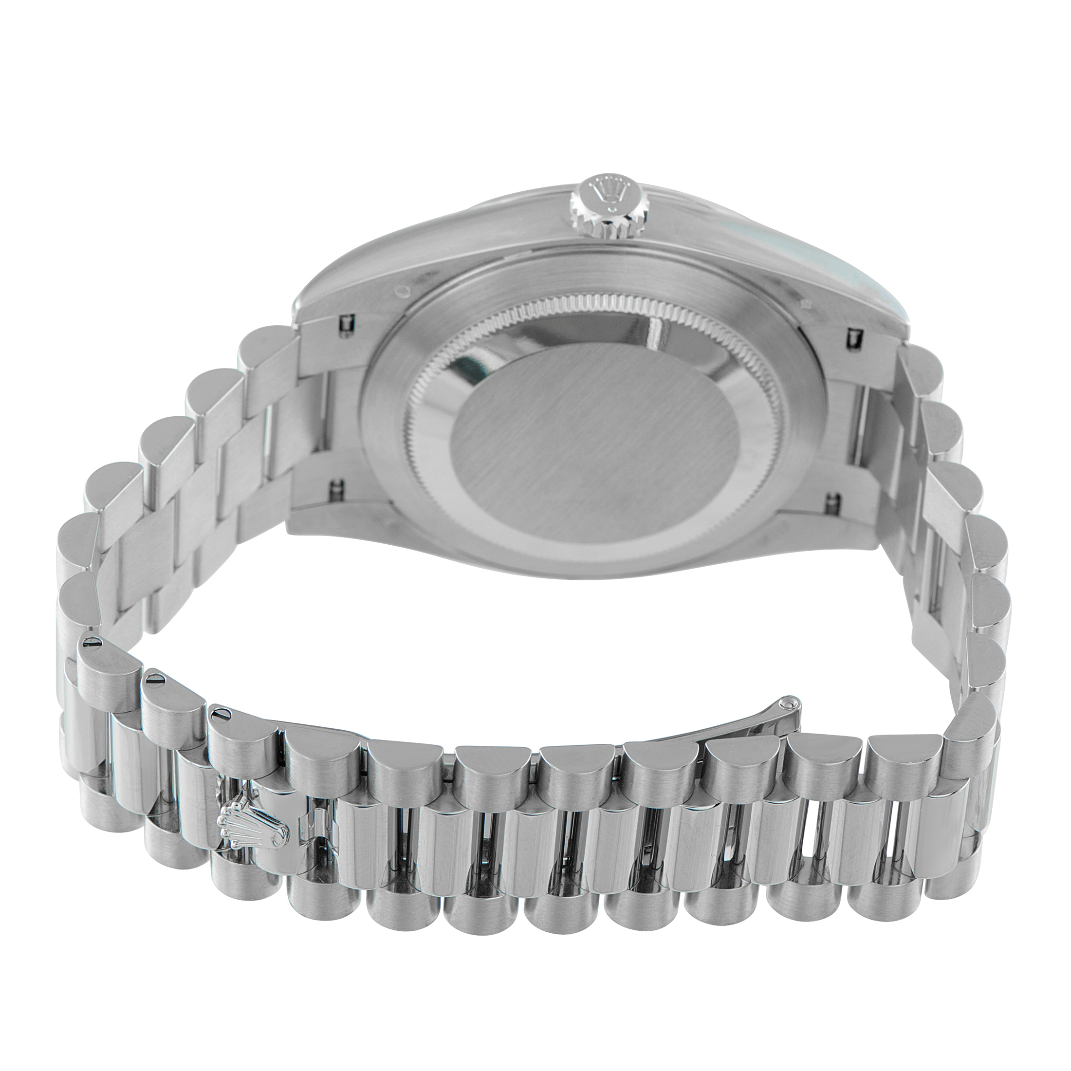 Rolex Day-Date 40 Olive Green Dial Platinum President Watch 228236