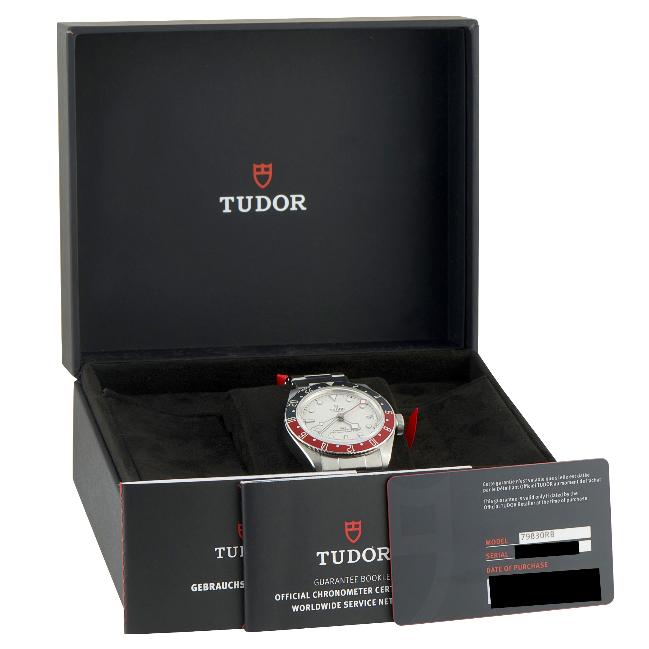 Tudor Black Bay GMT White Dial Steel Watch 79830RB