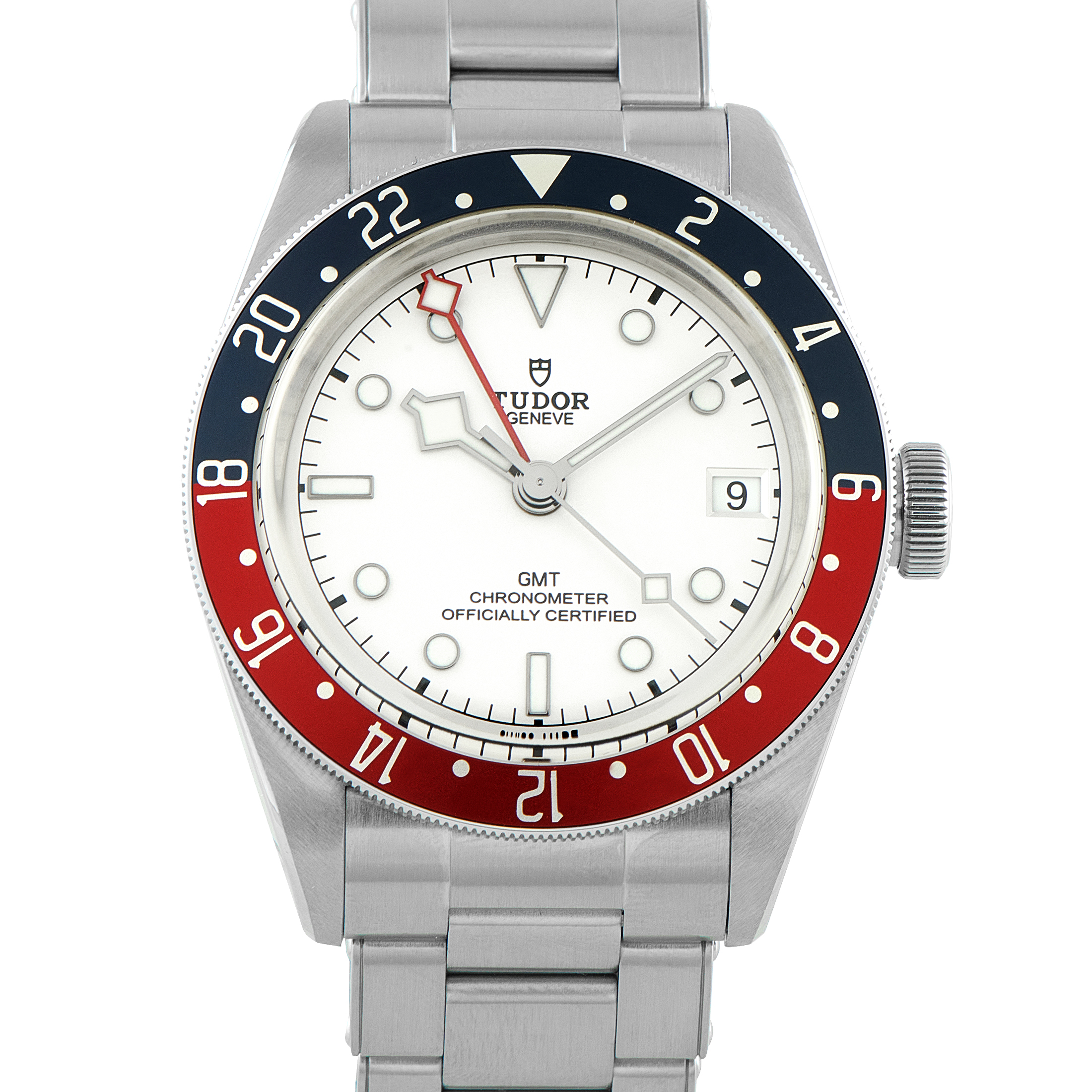 Tudor Black Bay GMT Polar White Dial Steel Watch 79830RB